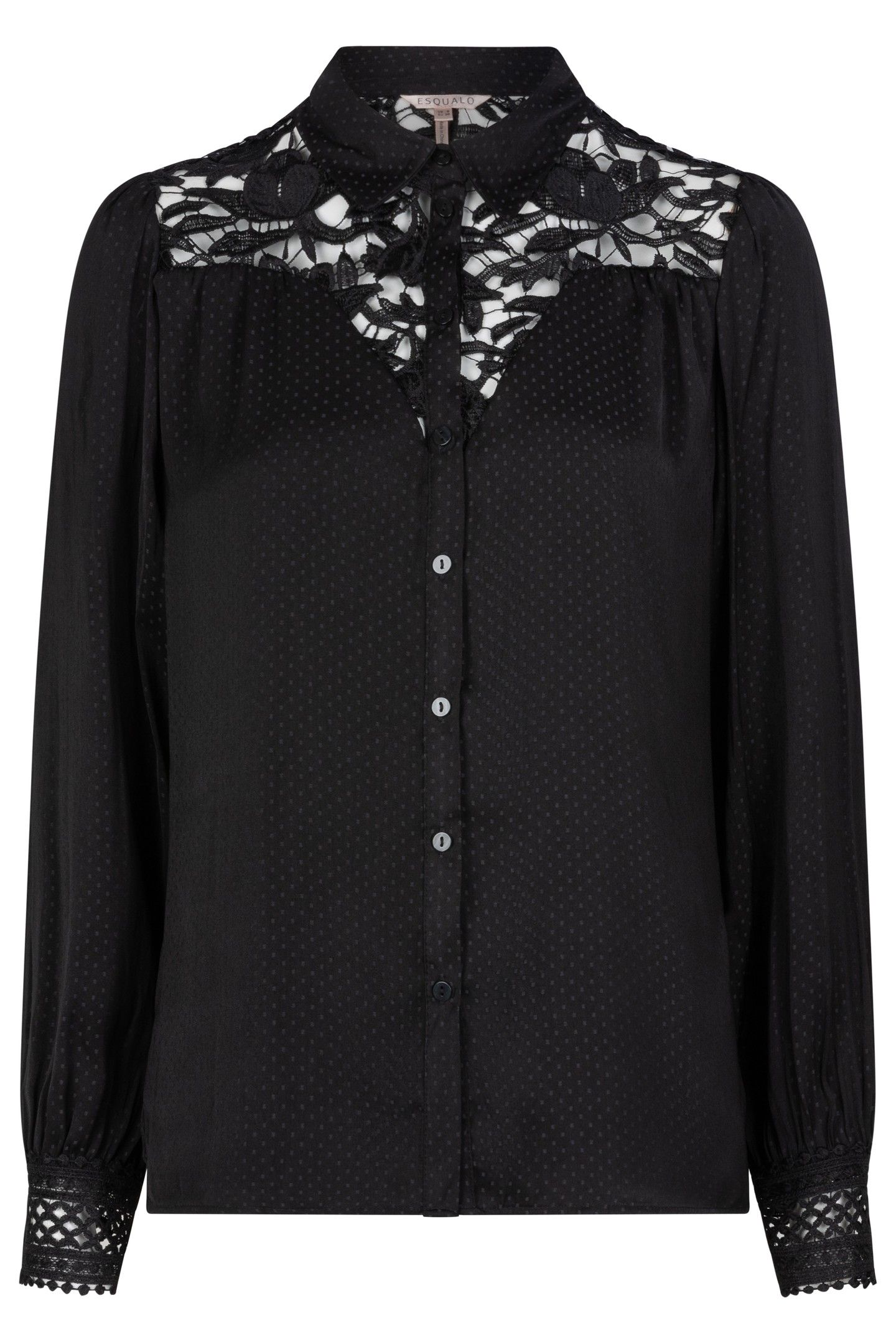 BLOUSE LACE JACQUARD BLACK 3