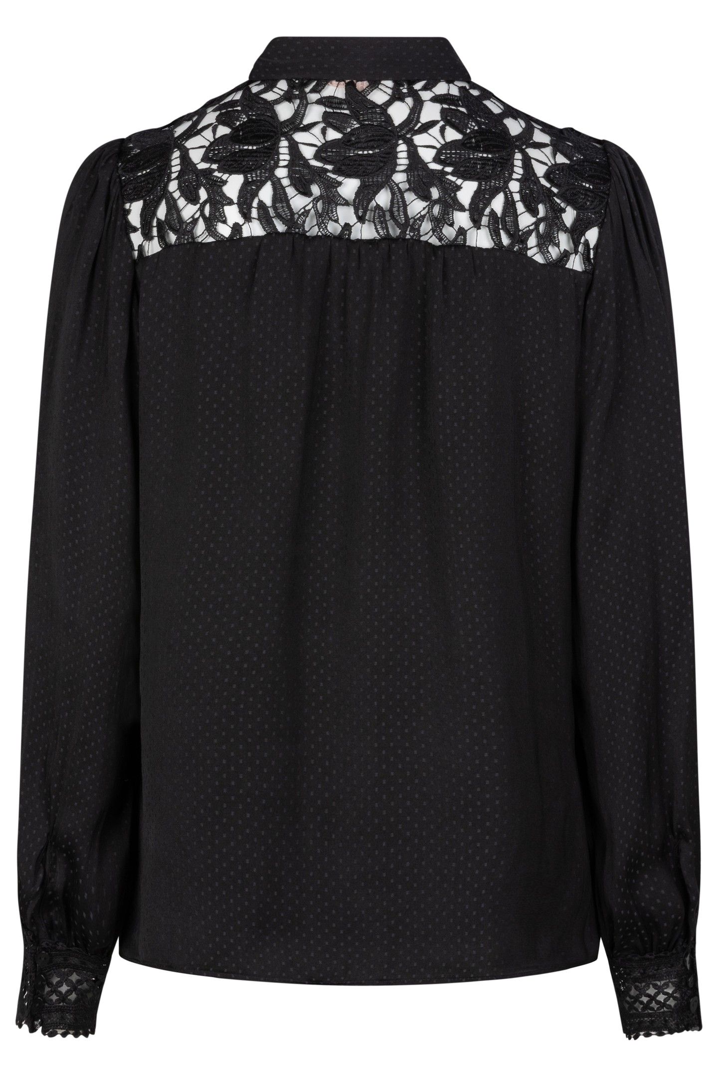 BLOUSE LACE JACQUARD BLACK 4