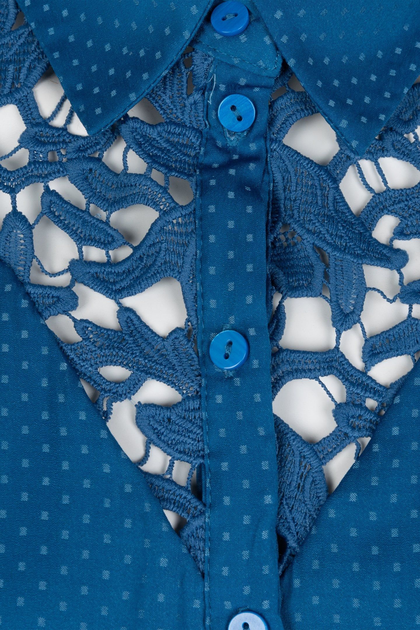 BLOUSE LACE JACQUARD GALAXY BLUE 7