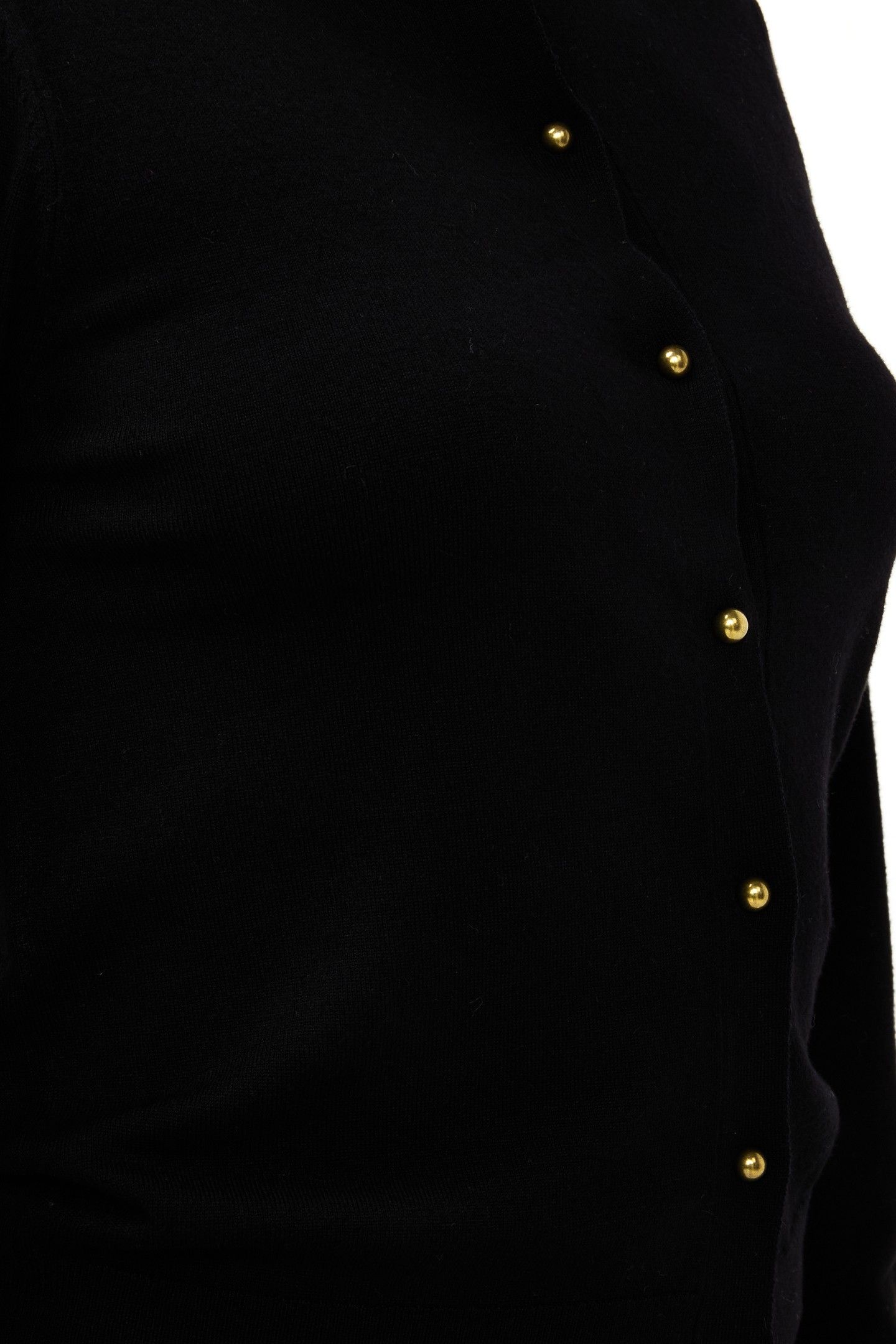 CARDIGAN PUFF SLVE BASIC KNIT BLACK 8