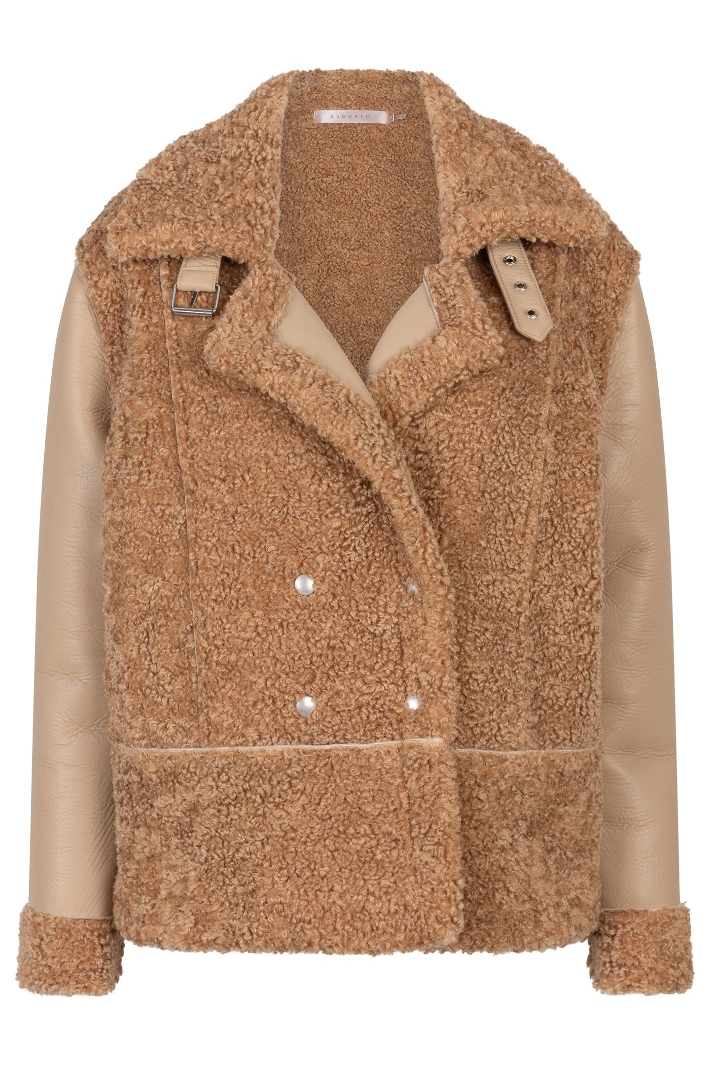 JACKET BONDED PU SLEEVES BRANDY 4