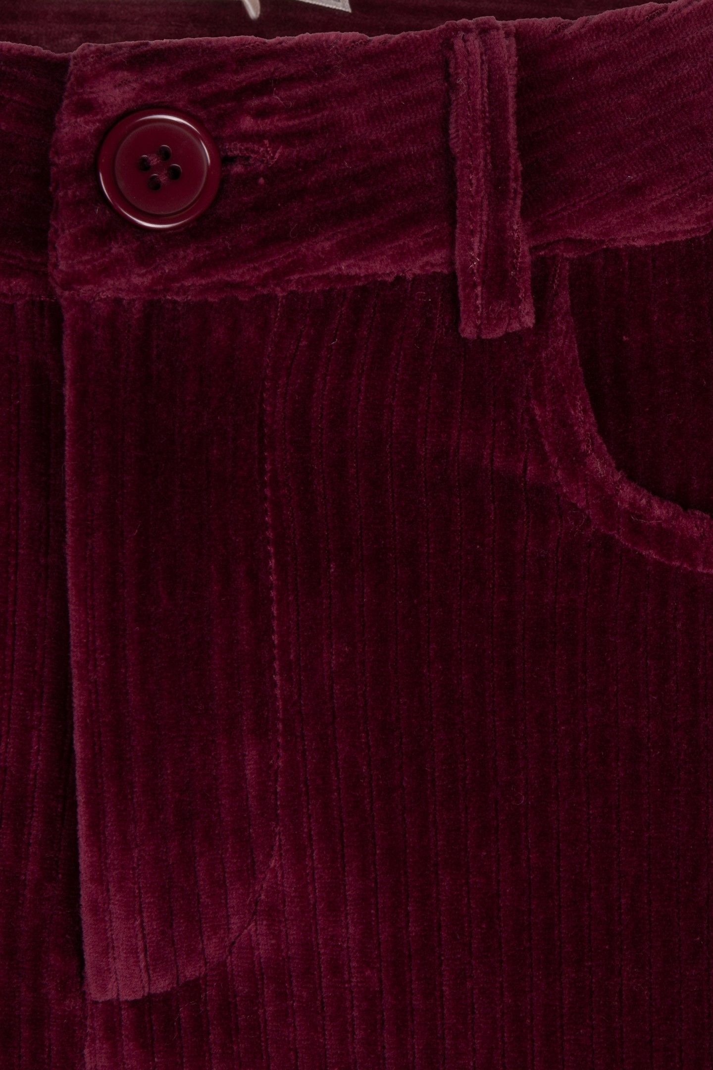 TROUSERS RIB FLAIR WINE RED 9