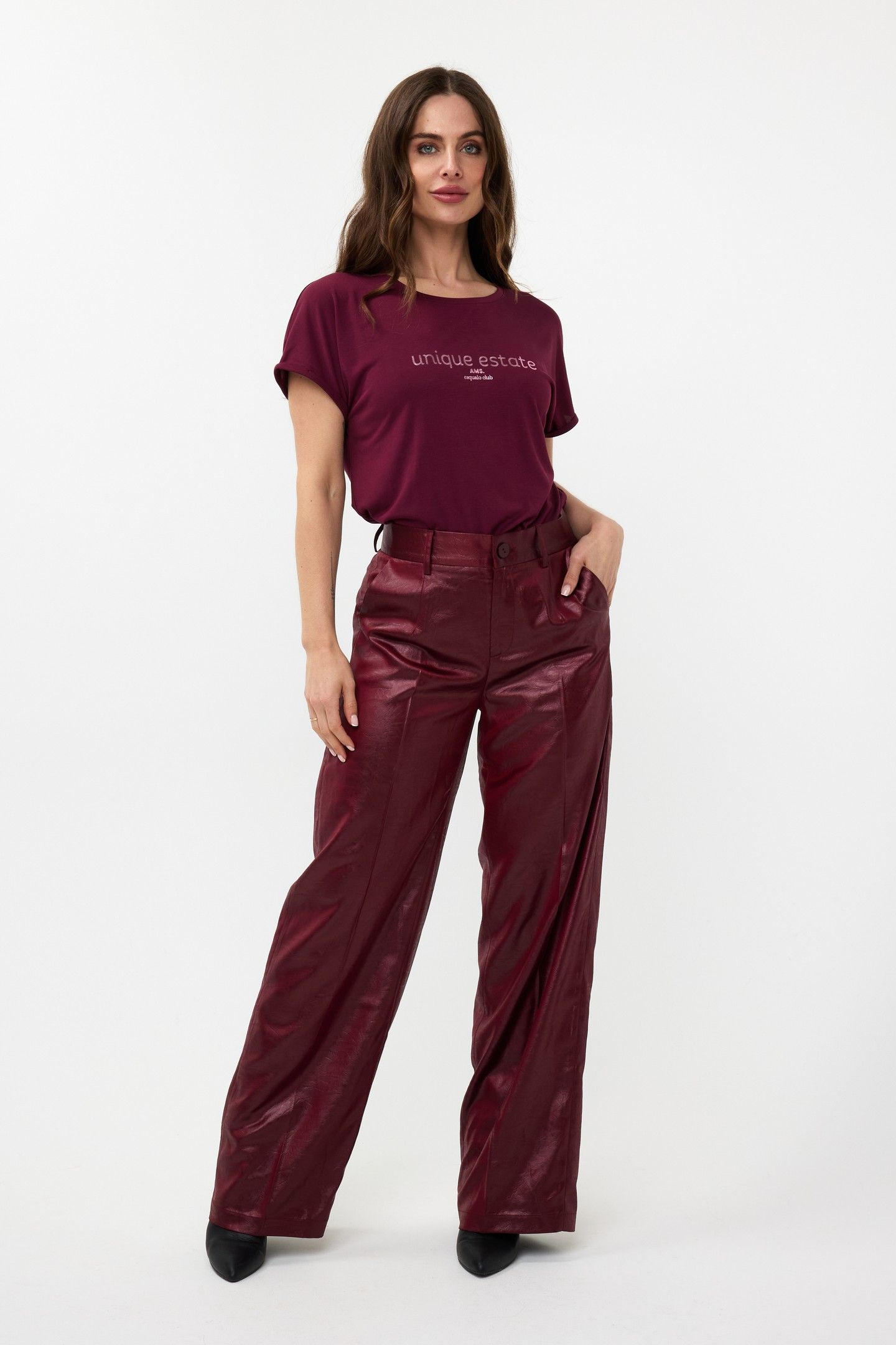 T-SHIRT "ESTATE" MODAL WINE RED 2