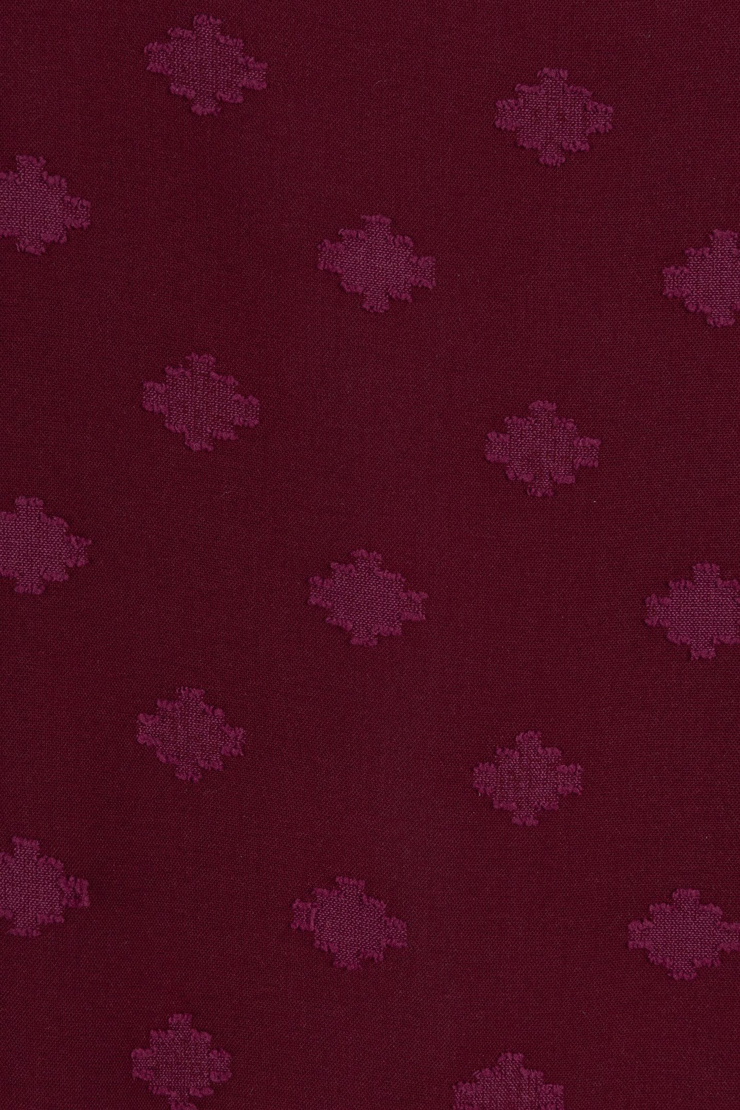 BLOUSE HIGH COLLAR PLUMETIS WINE RED 6