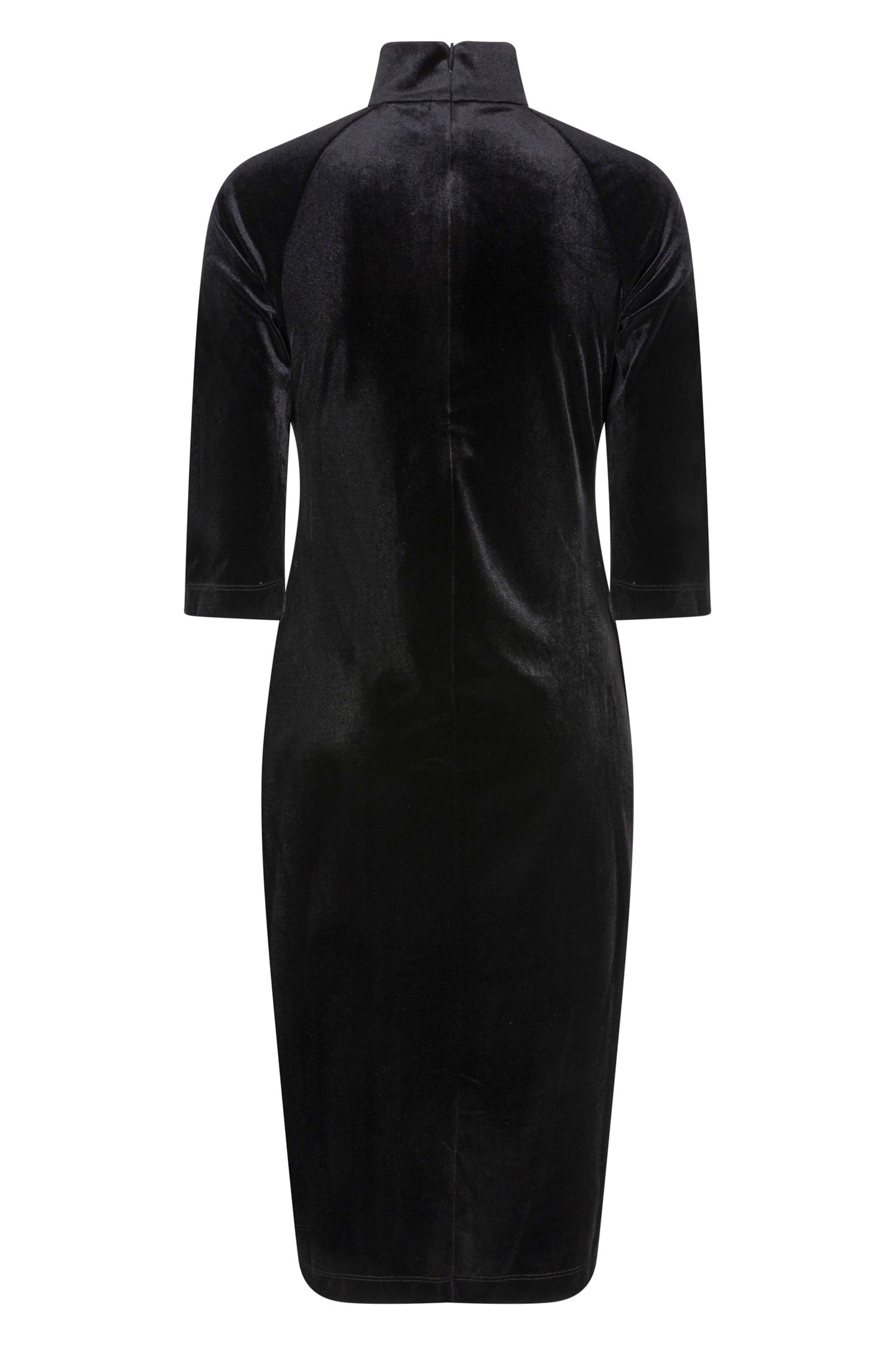 DRESS VELOURS GATHERING BLACK 5