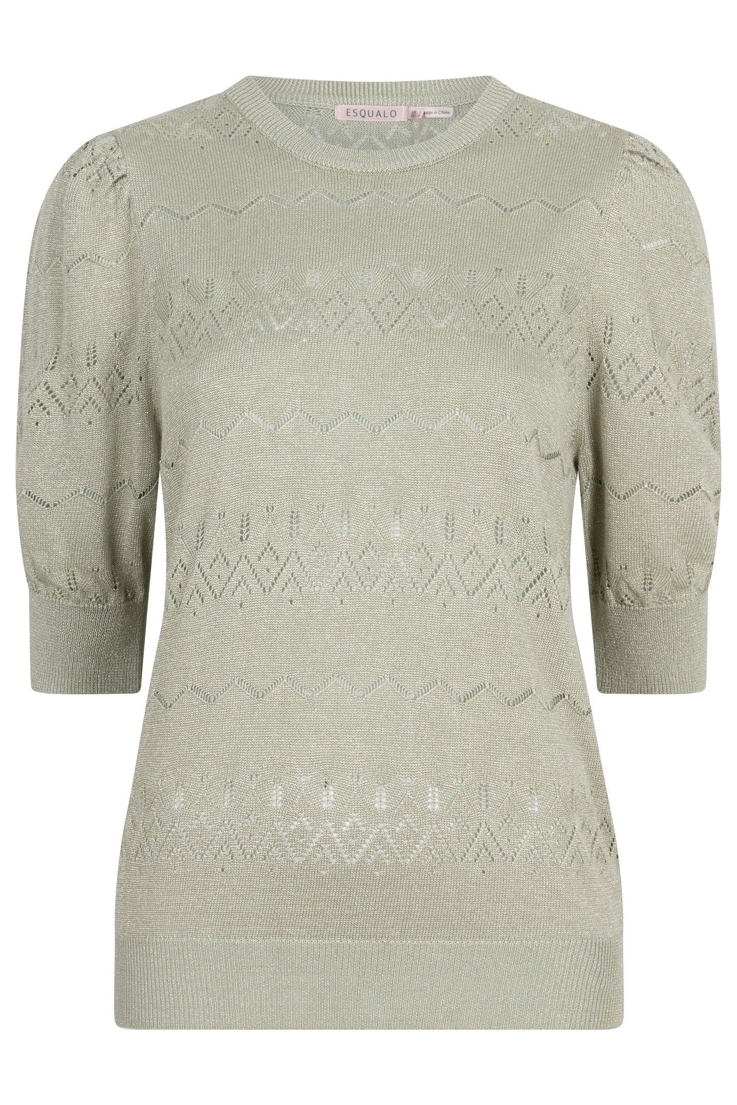 SWEATER S/SLVE LUREX JADE 1