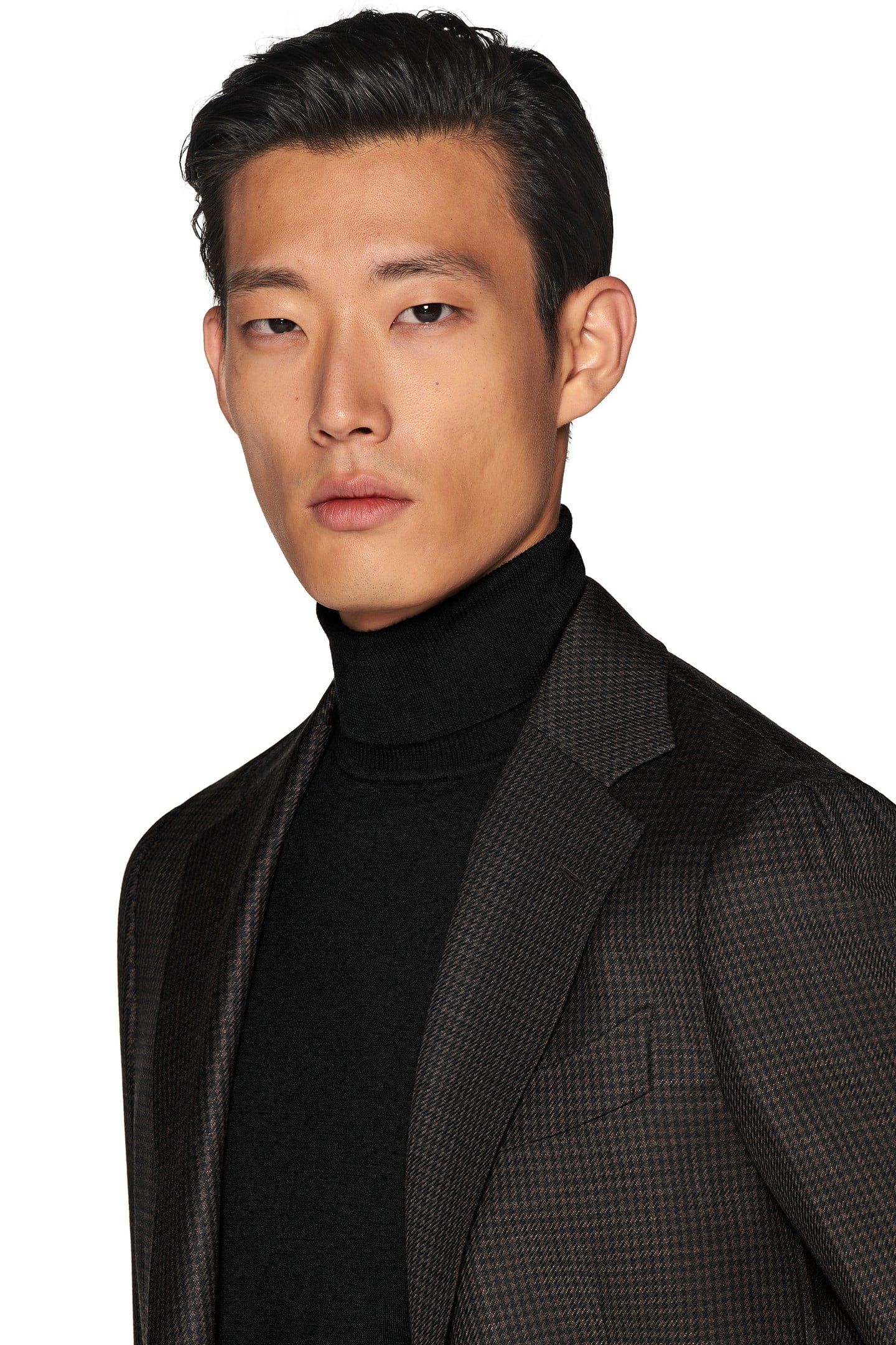 HAVANA MID BROWN HOUNDSTOOTH BLAZER 5
