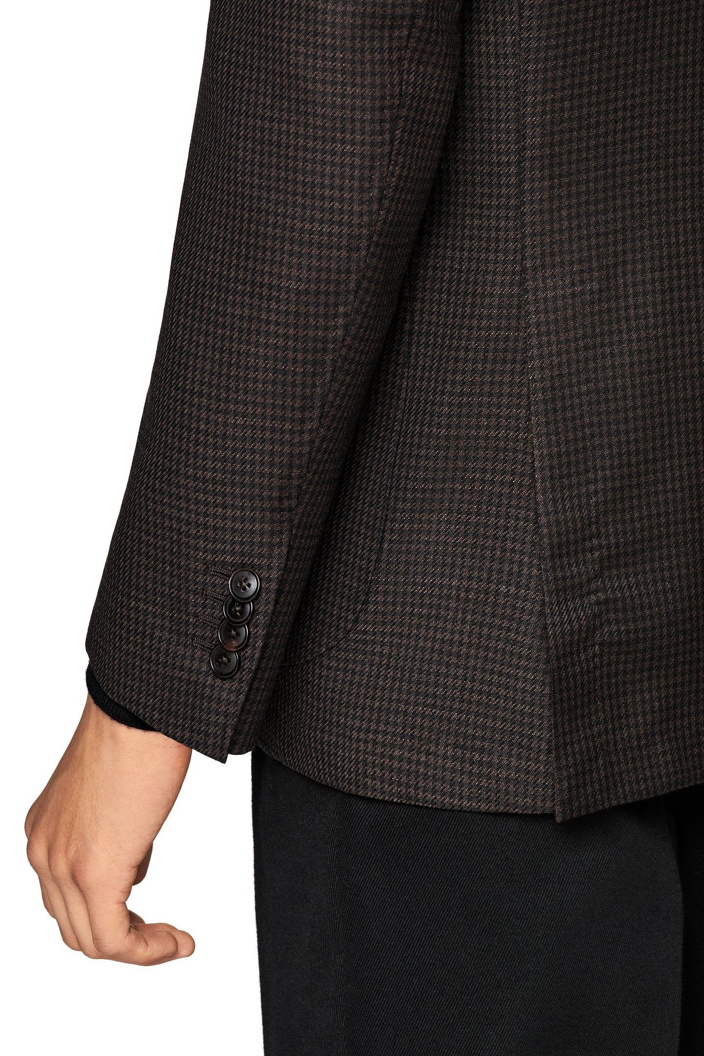 HAVANA MID BROWN HOUNDSTOOTH BLAZER 6