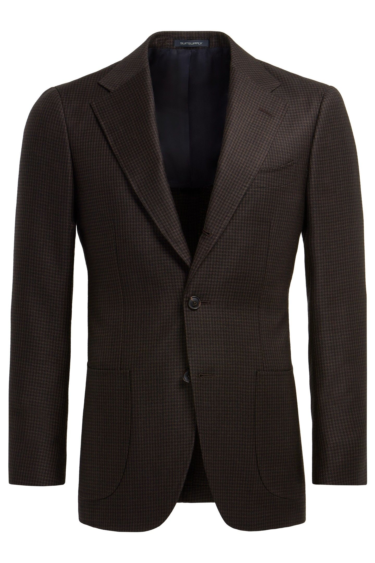 HAVANA MID BROWN HOUNDSTOOTH BLAZER 8