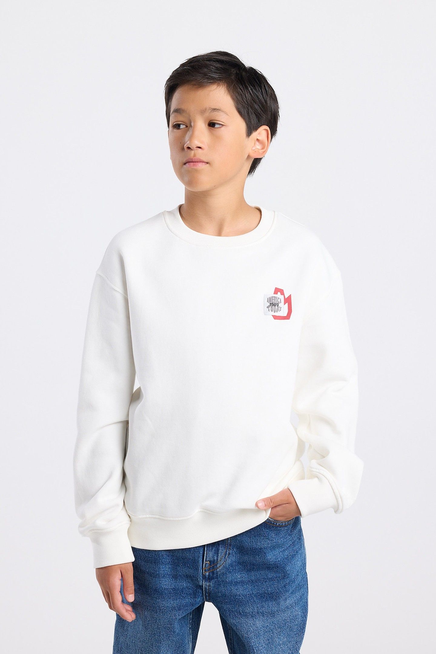 SILVER CREW JR OFF WHITE 1