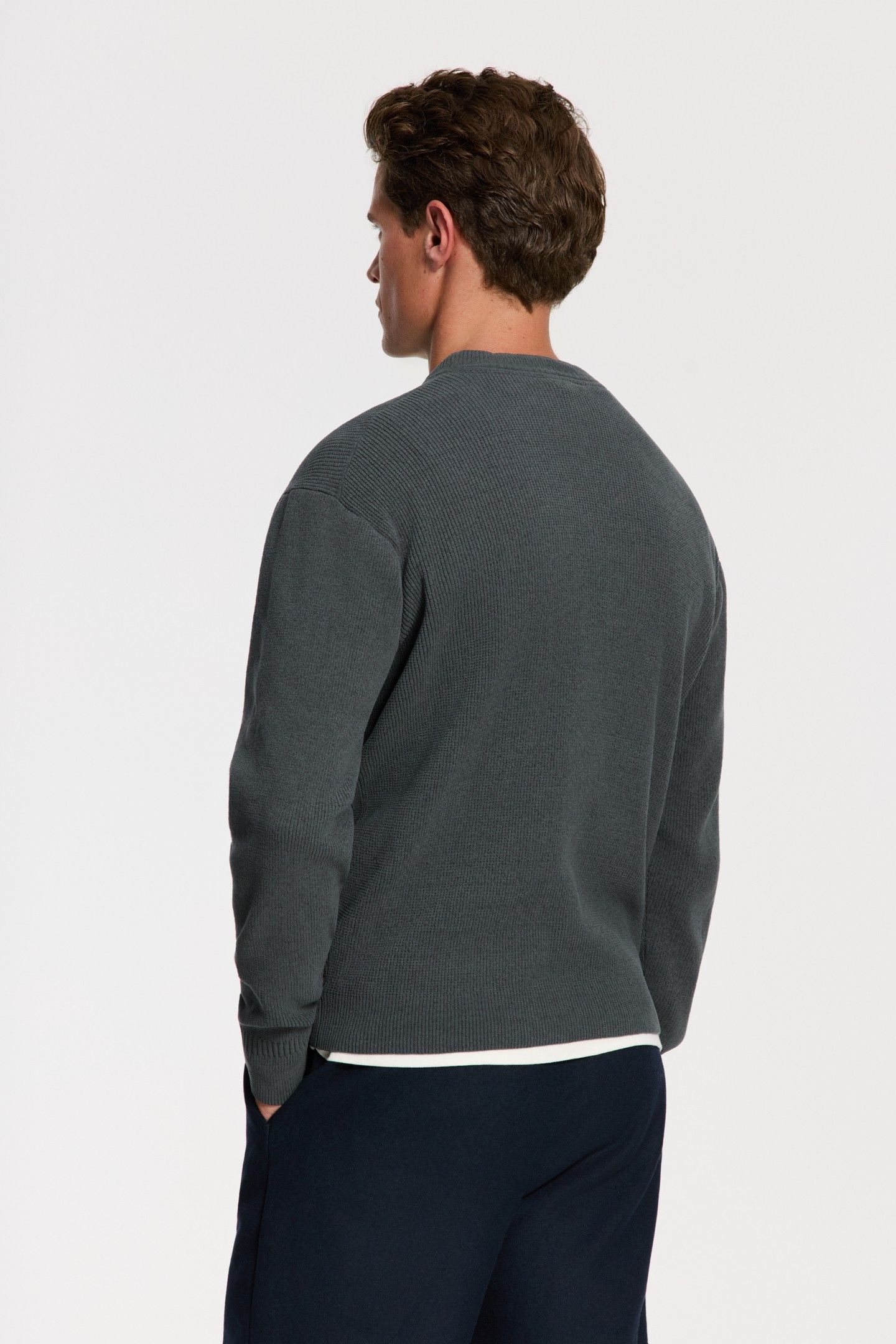 PIKE RELAXED FIT CHENILLE PULLOVER GREEN SMOKEY 5