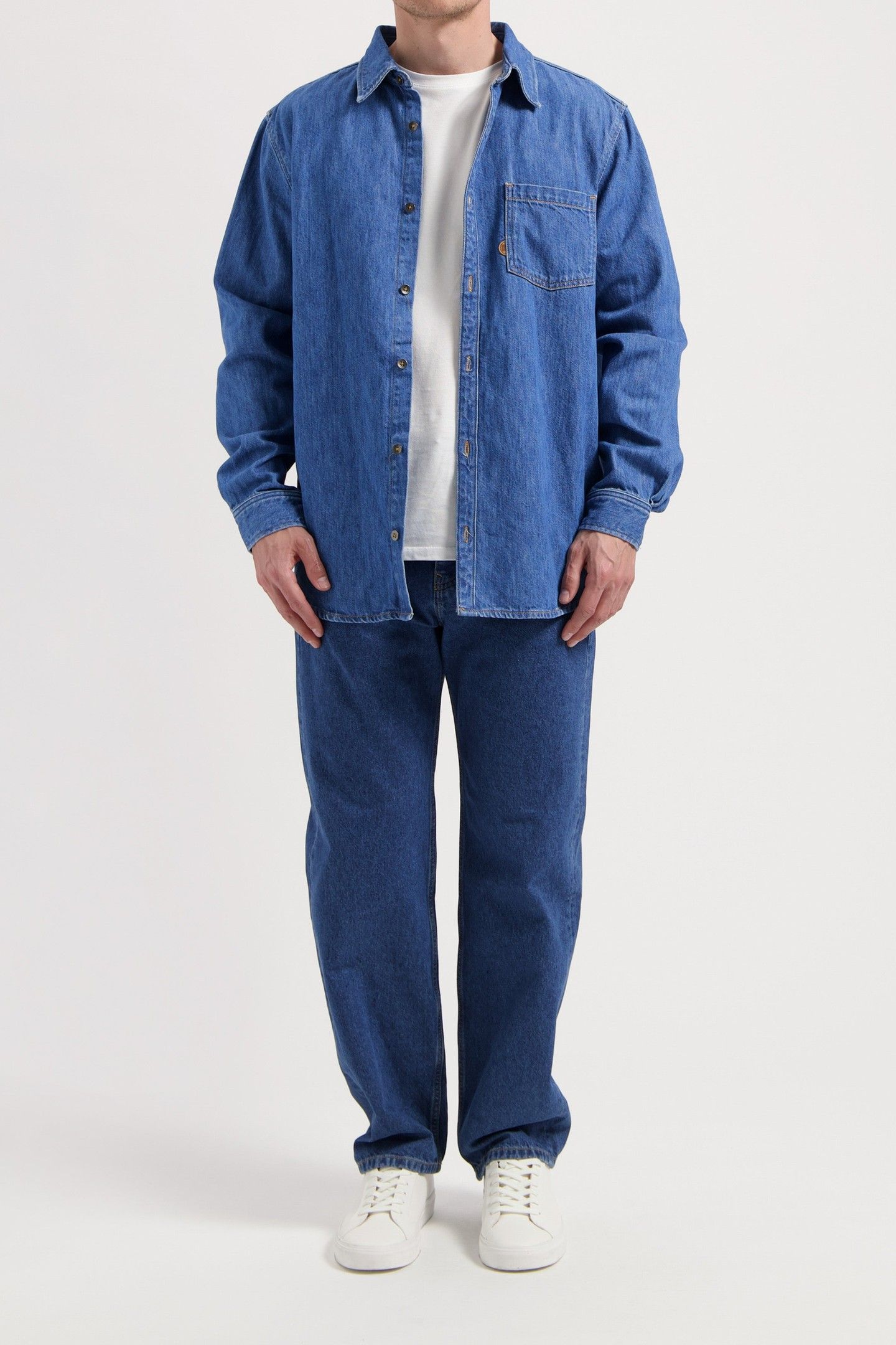 CHRIS DENIM SHIRT MEDIUM STONE 4