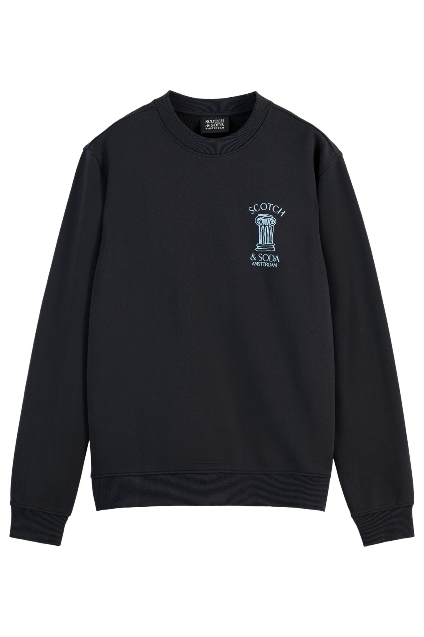 LEFT CHEST ARTWORK SWEATSHIRT BLACK 1