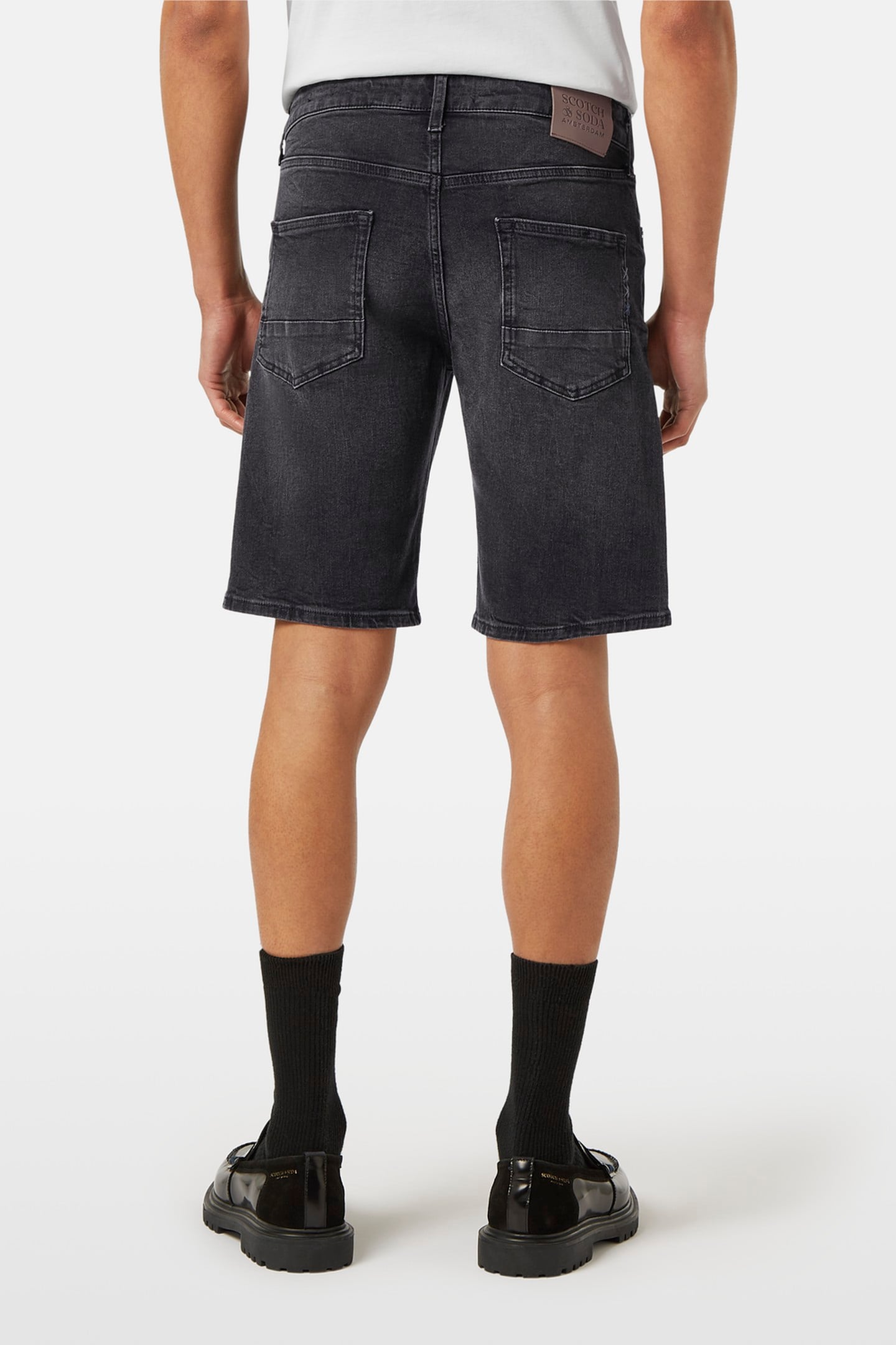 RALSTON SLIM FIT DENIM SHORT — BLACK NIGHT 3