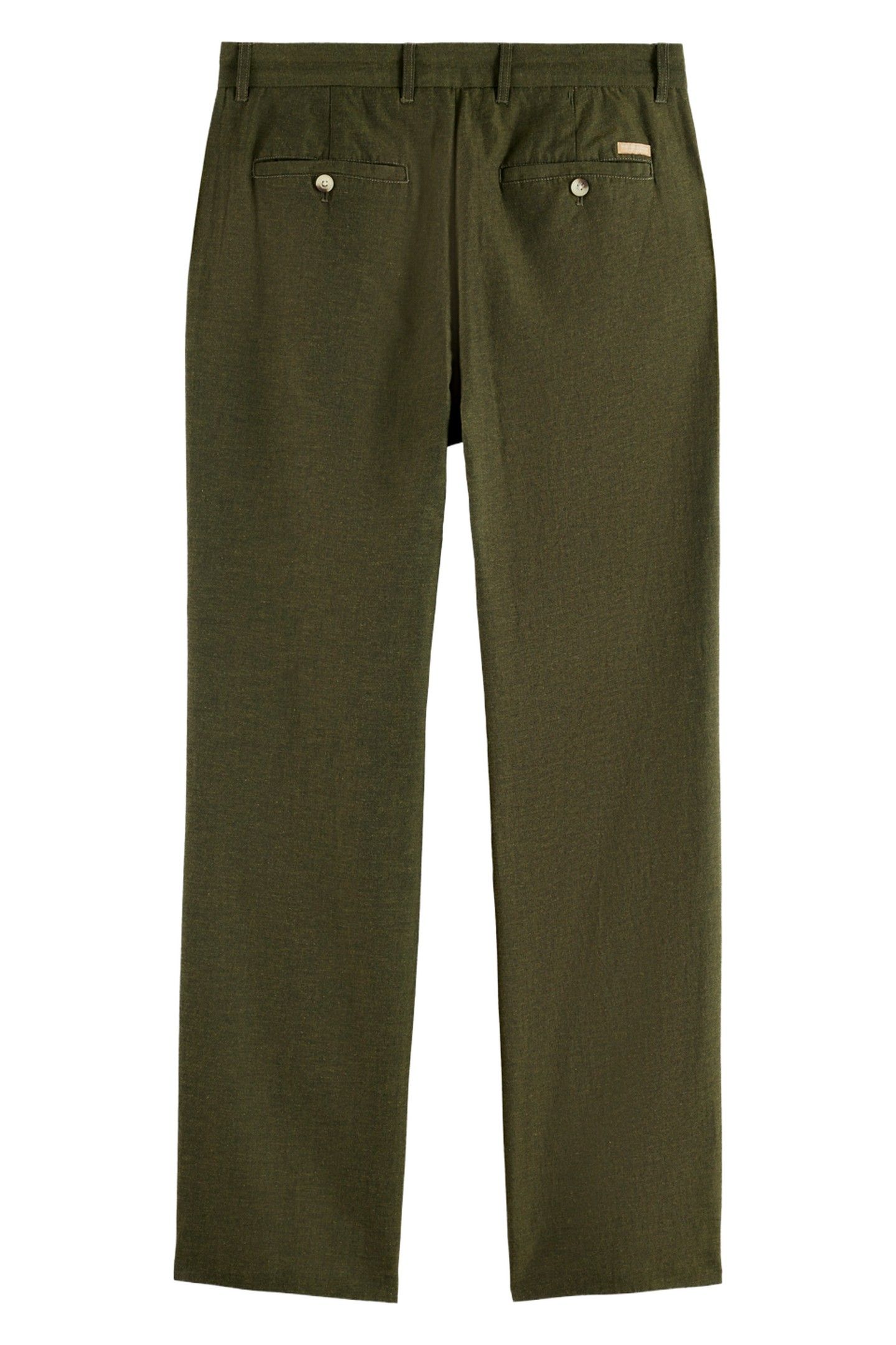 OTIS - LINEN-BLEND CHINO ARMY MELANGE 5