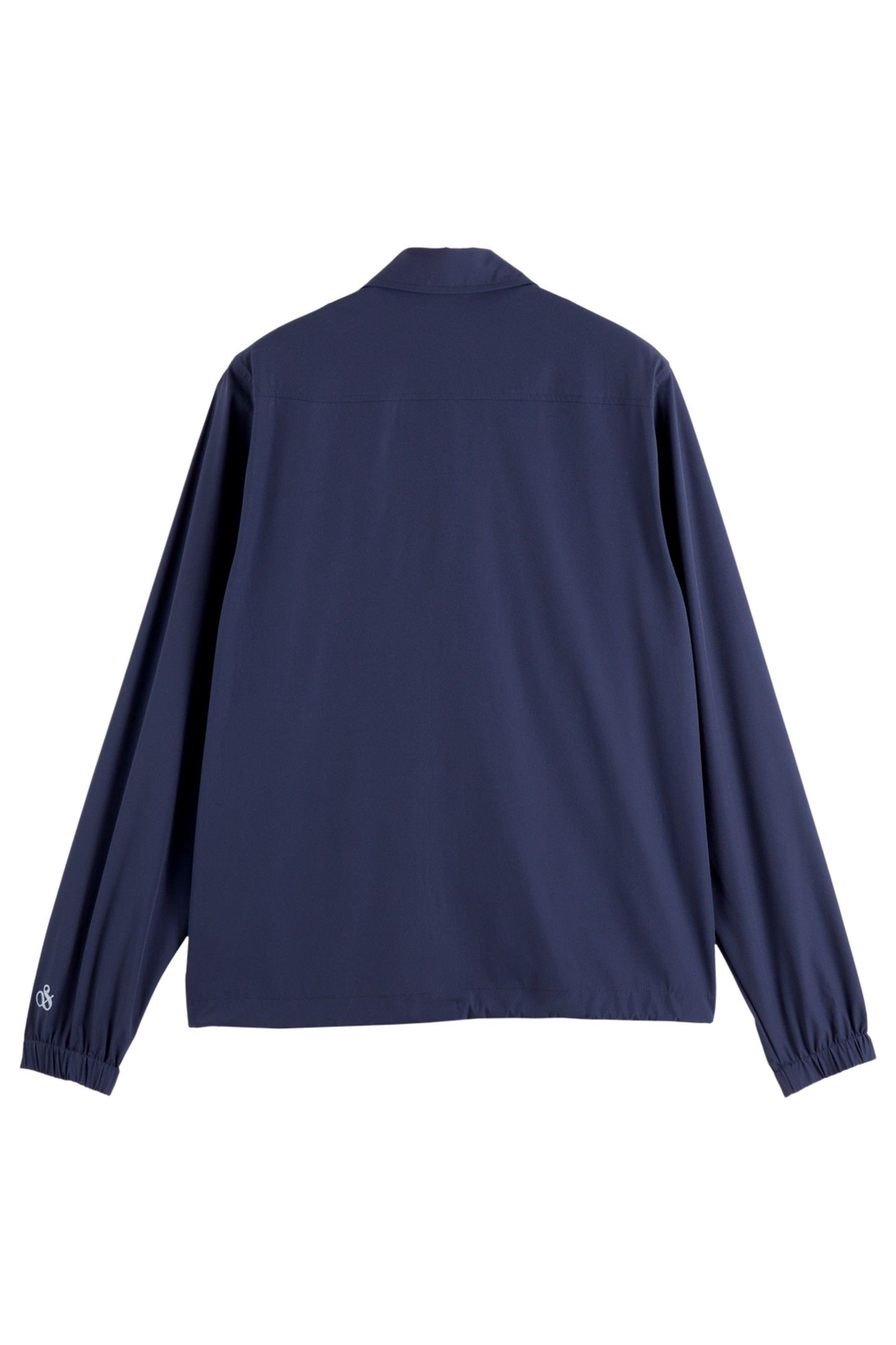 STRETCH NYLON-BLEND COACH JACKET NAVY 5