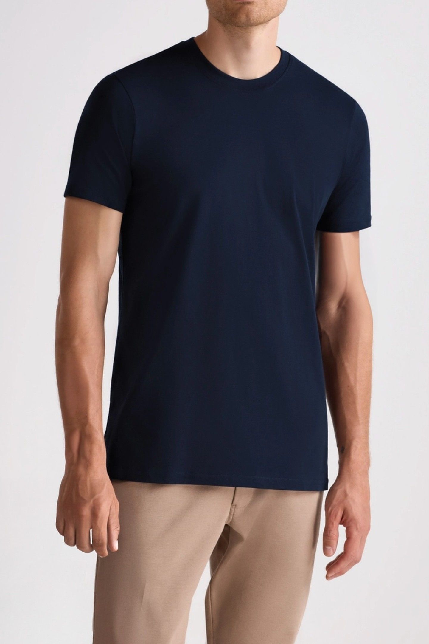 PREMIUM - STRETCH T-SHIRT - 4-PACK NAVY 5