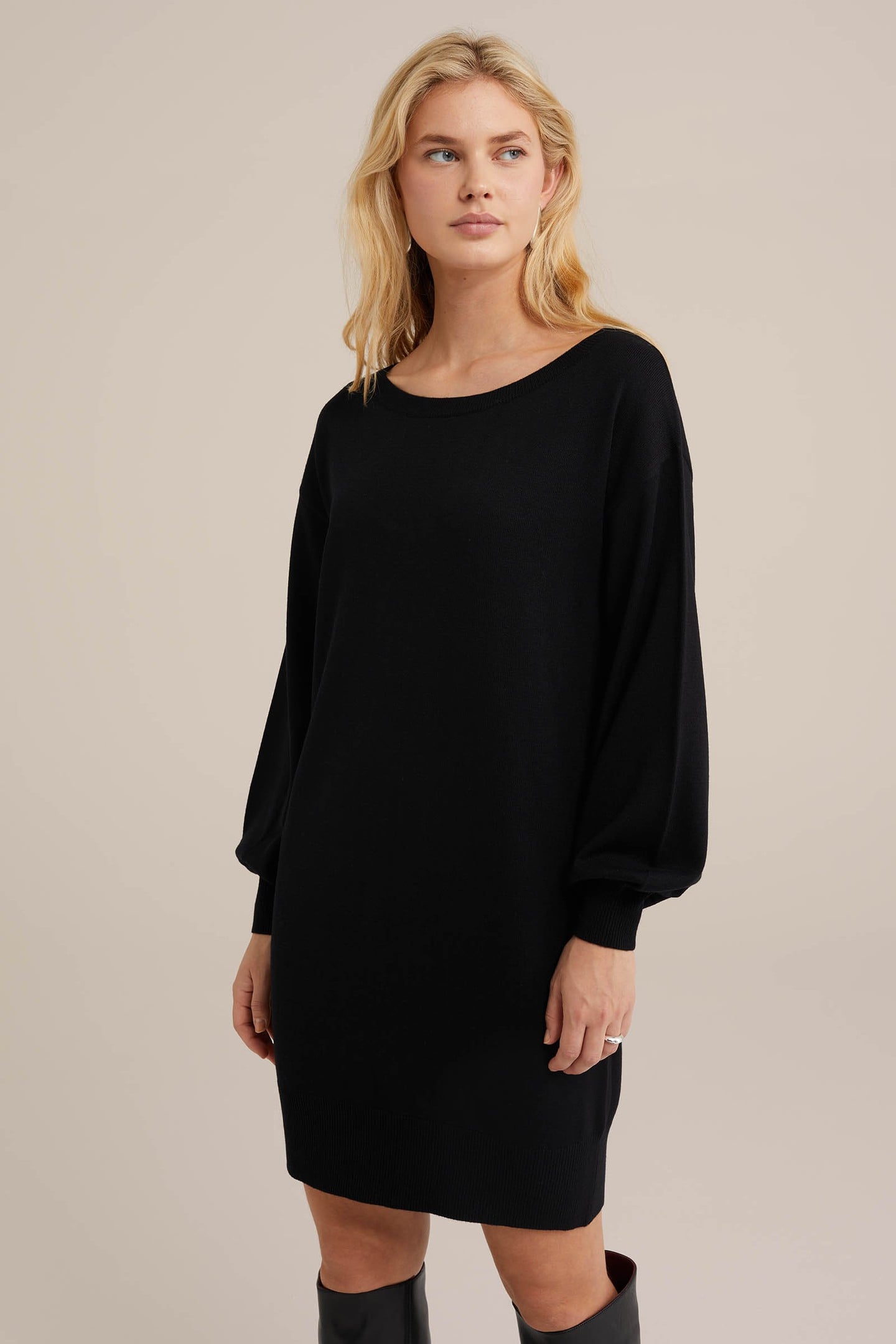 DRESS MIDI BLACK 1