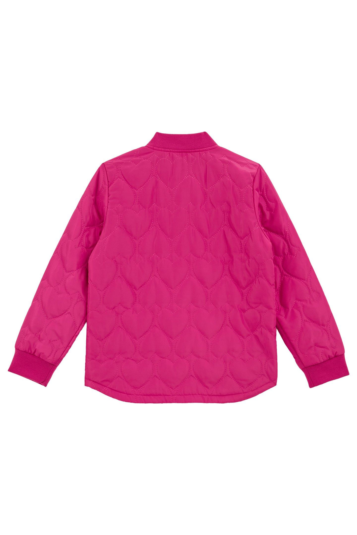 GIRLS JACKET MIDLONG BRIGHT PINK 4
