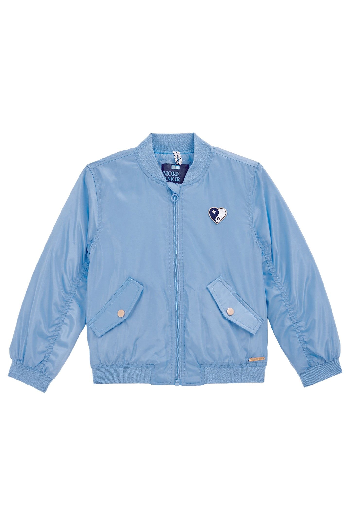 GIRLS BOMBER LIGHT BLUE 4