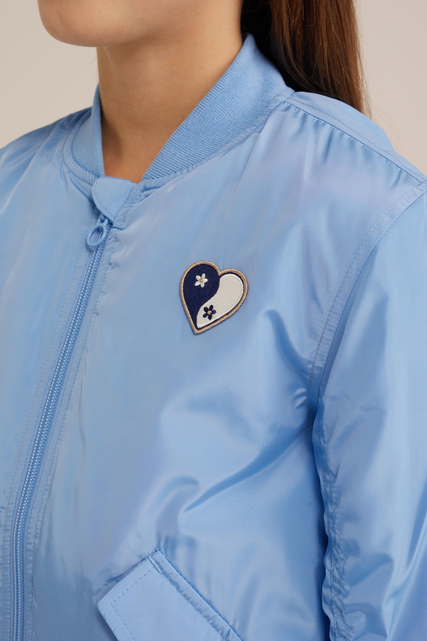 GIRLS BOMBER LIGHT BLUE 6