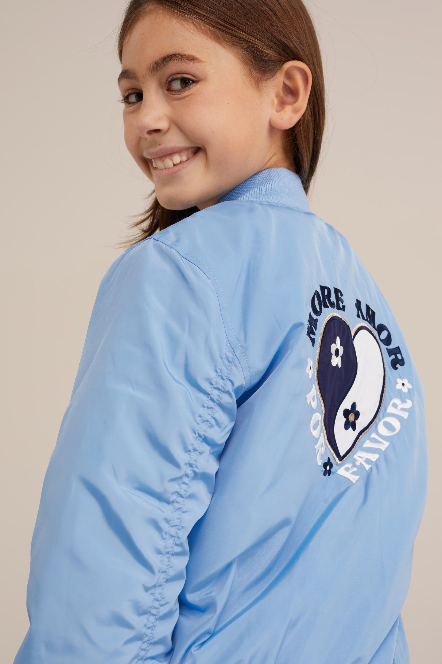 GIRLS BOMBER LIGHT BLUE 3