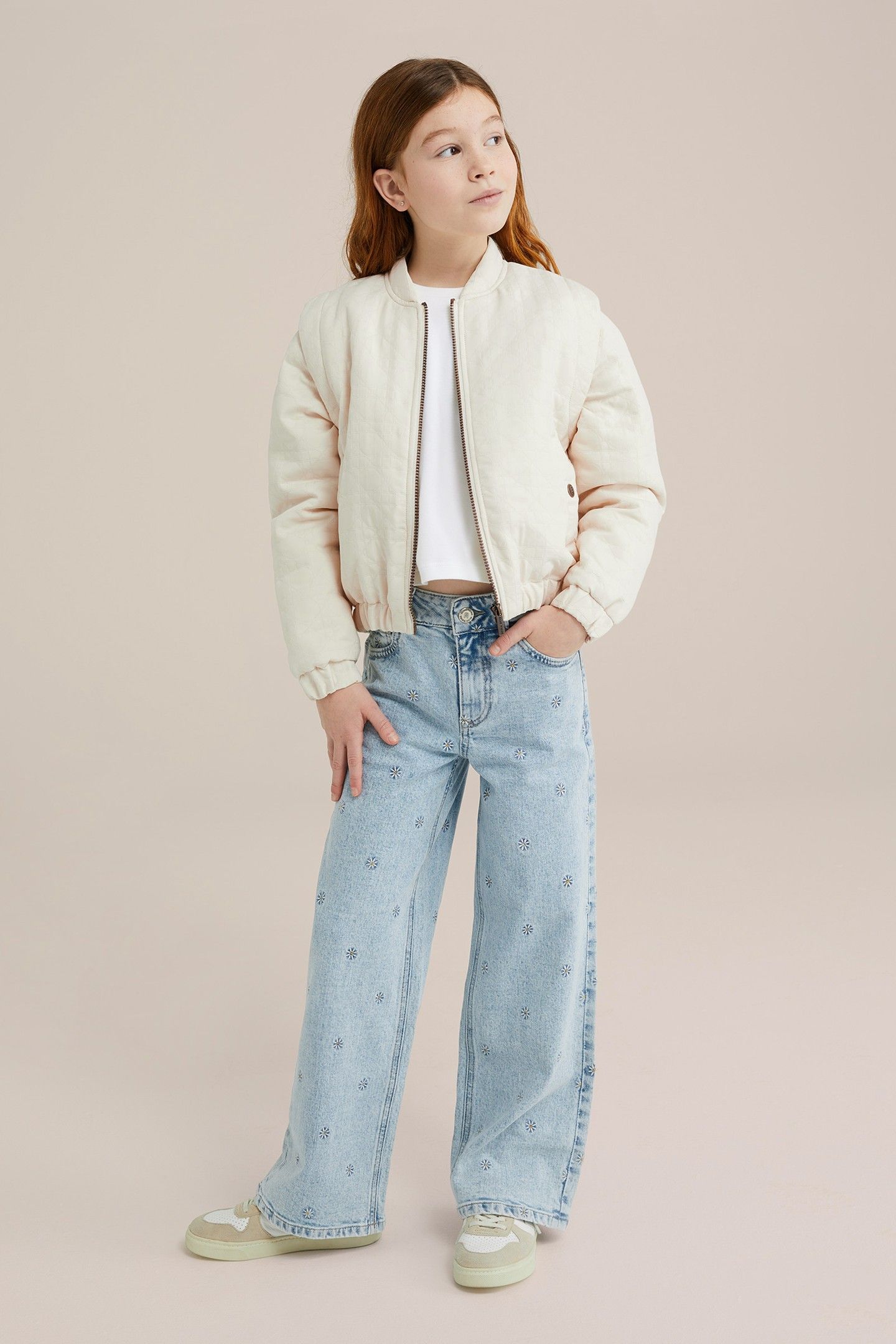 GIRLS BOMBER OFF-WHITE 2