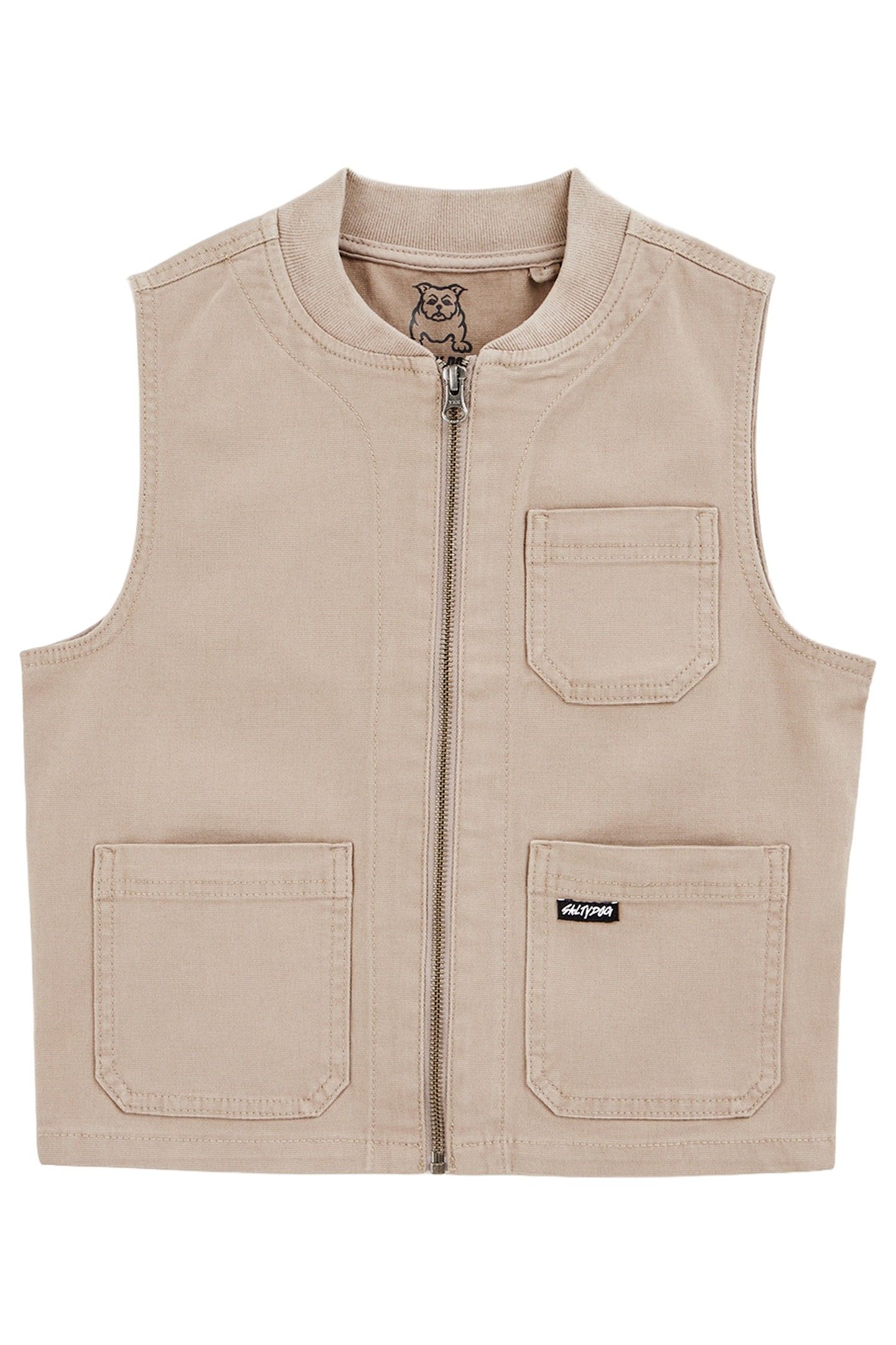 BOYS BODYWARMER LIGHT BROWN 4