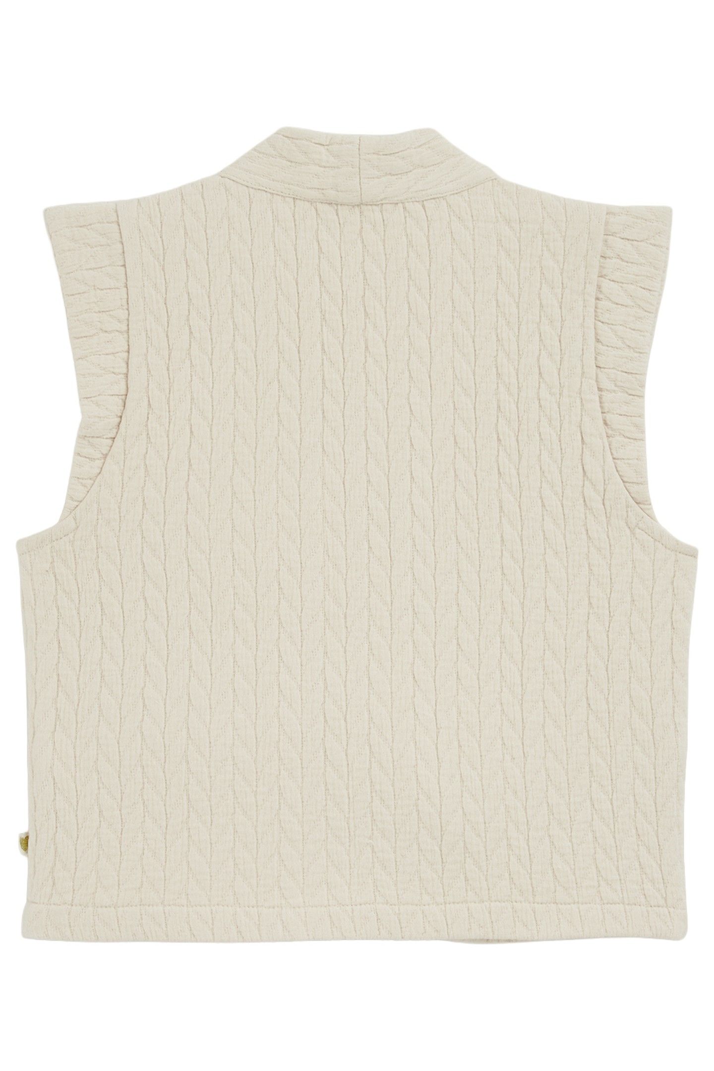 GIRLS GILET WHITE 3