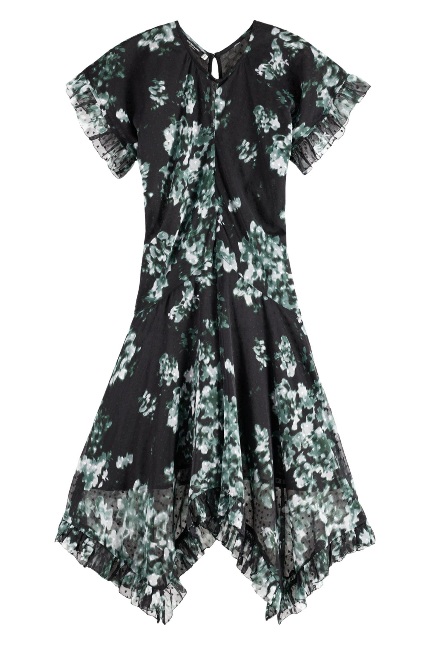 PRINTED FIL COUPE MINI RUFFLE DRESS NIEUW BLOSSOM PRINT PARK 1