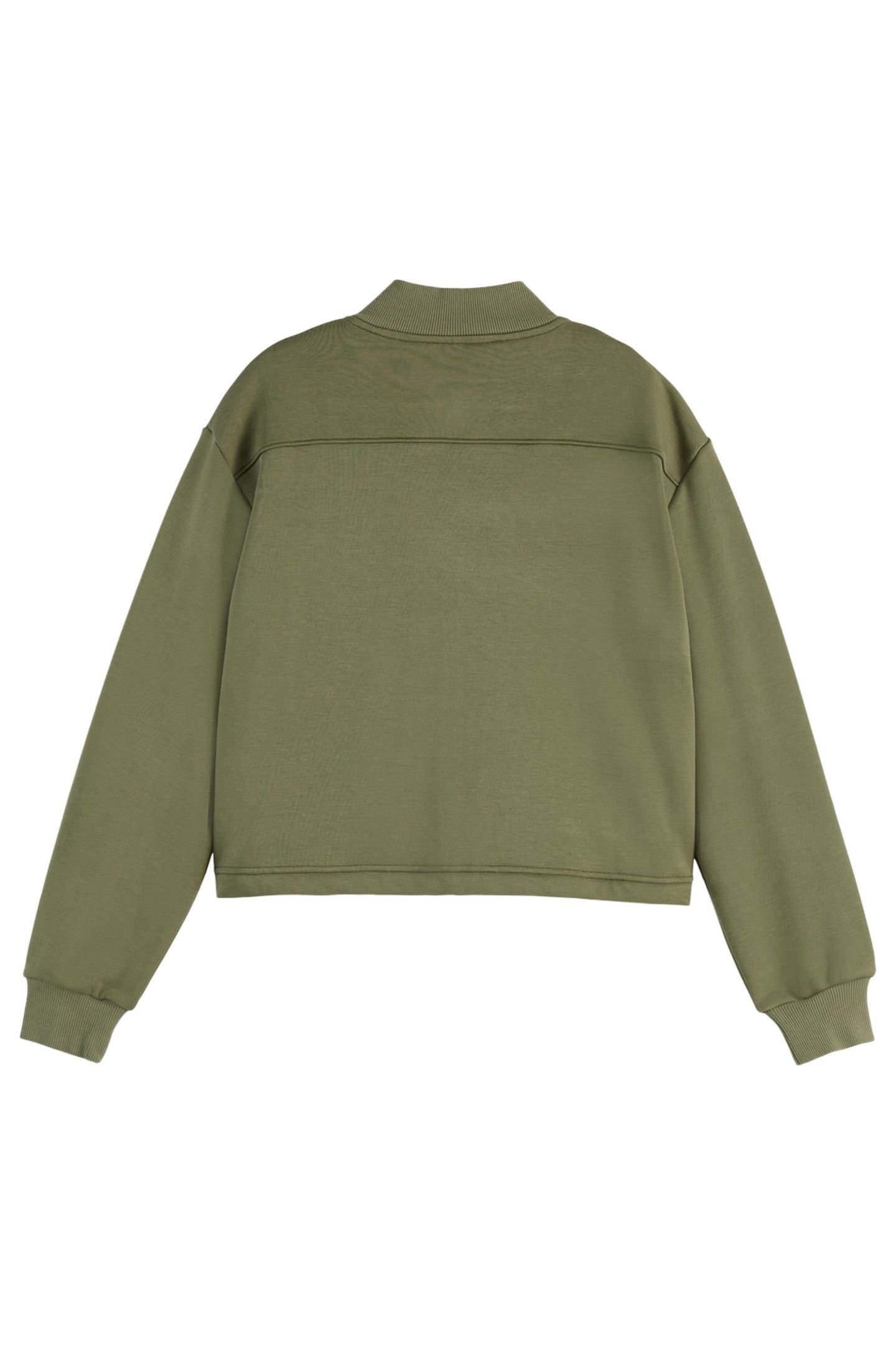 TENCEL JERSEY BOMBER WASHED MILITARY 4