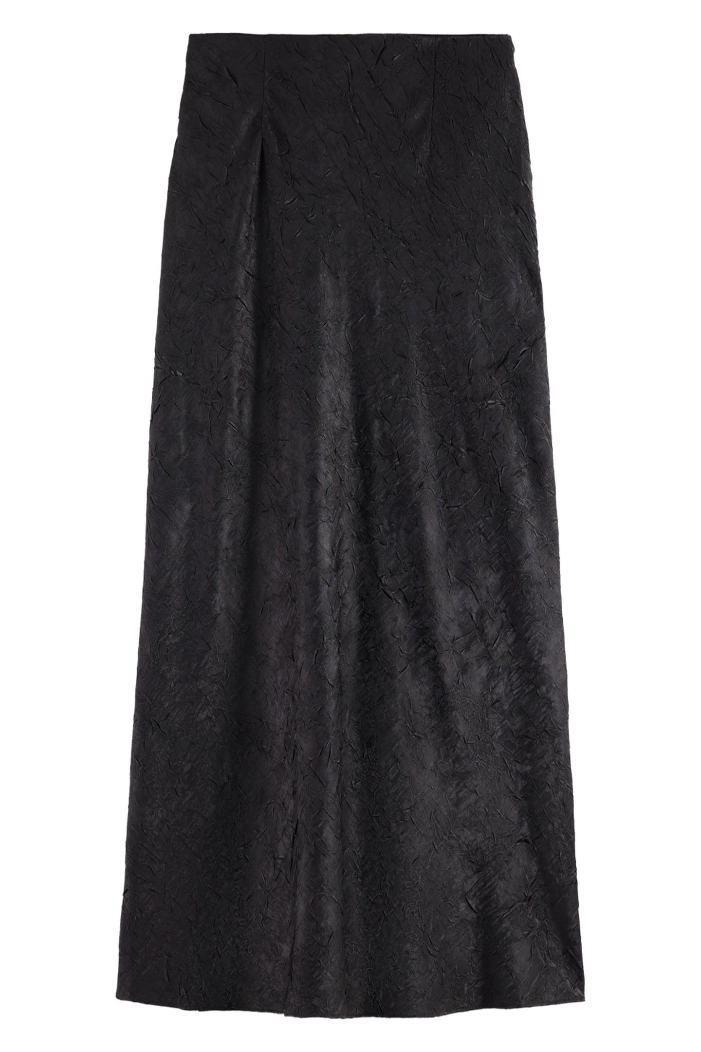 CRUSHED SATIN SKIRT BLACK 9