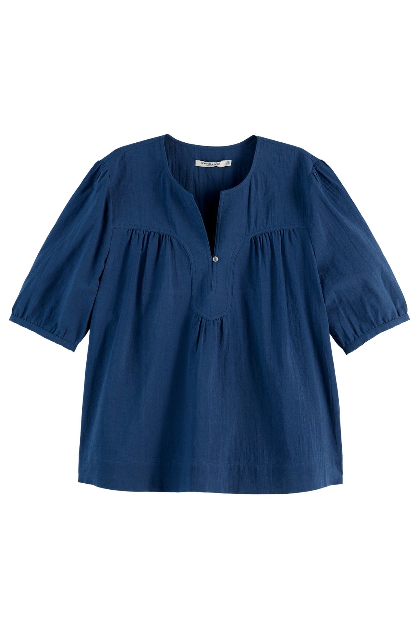 PRINTED SHORT SLEEVE TOP ATLANTIC BLUE 4