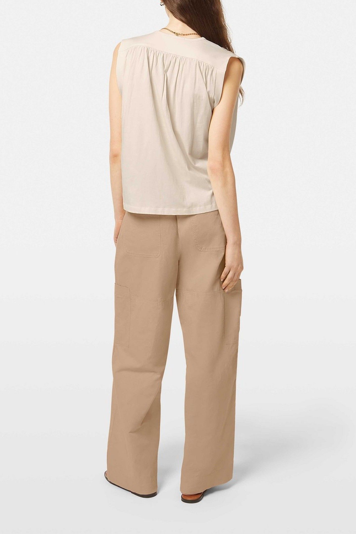 DRAPEY V-NECK T-SHIRT SOFT ICE 3