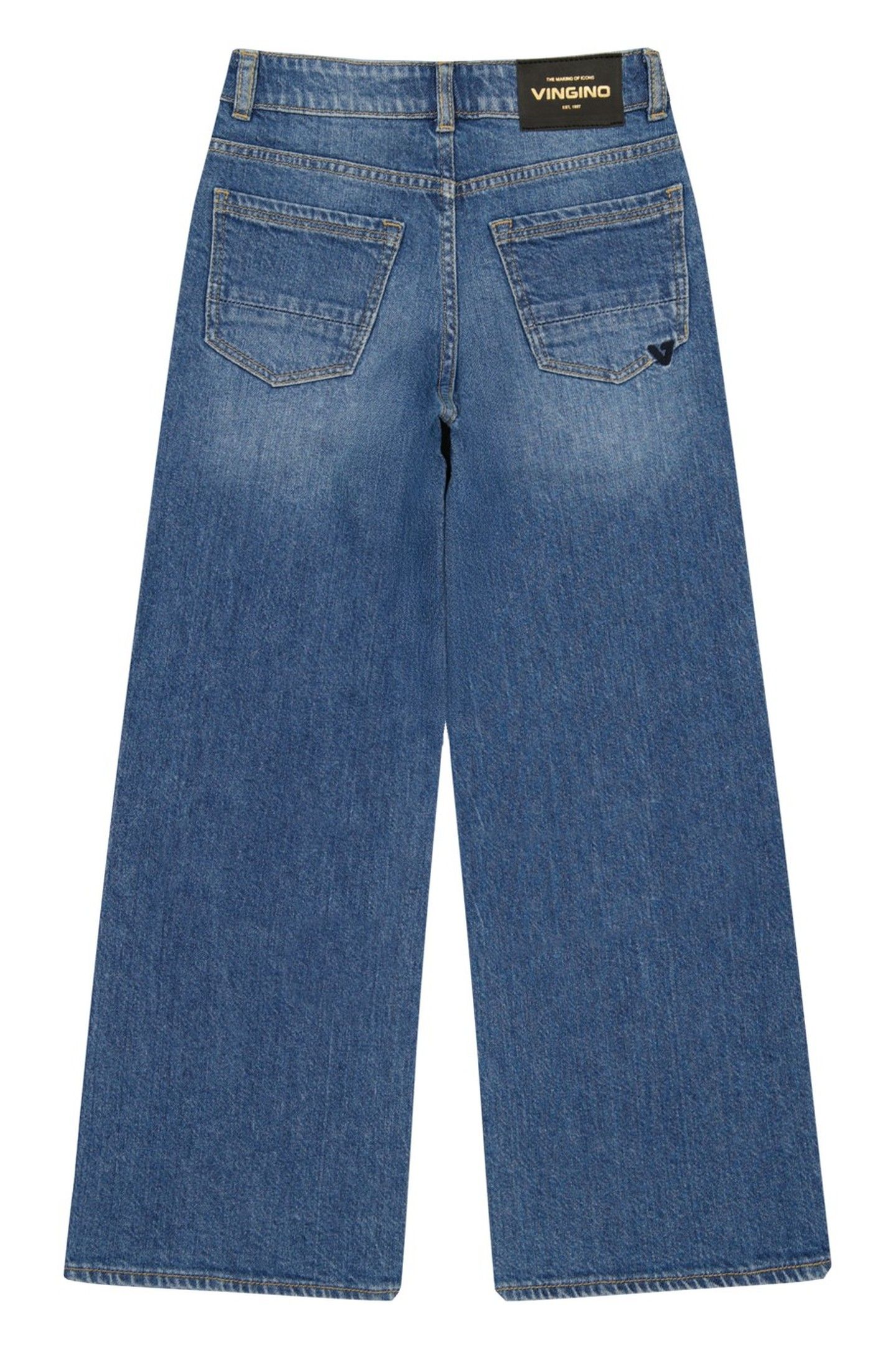 GIRLS CHERRY JEANS MID BLUE WASH 2