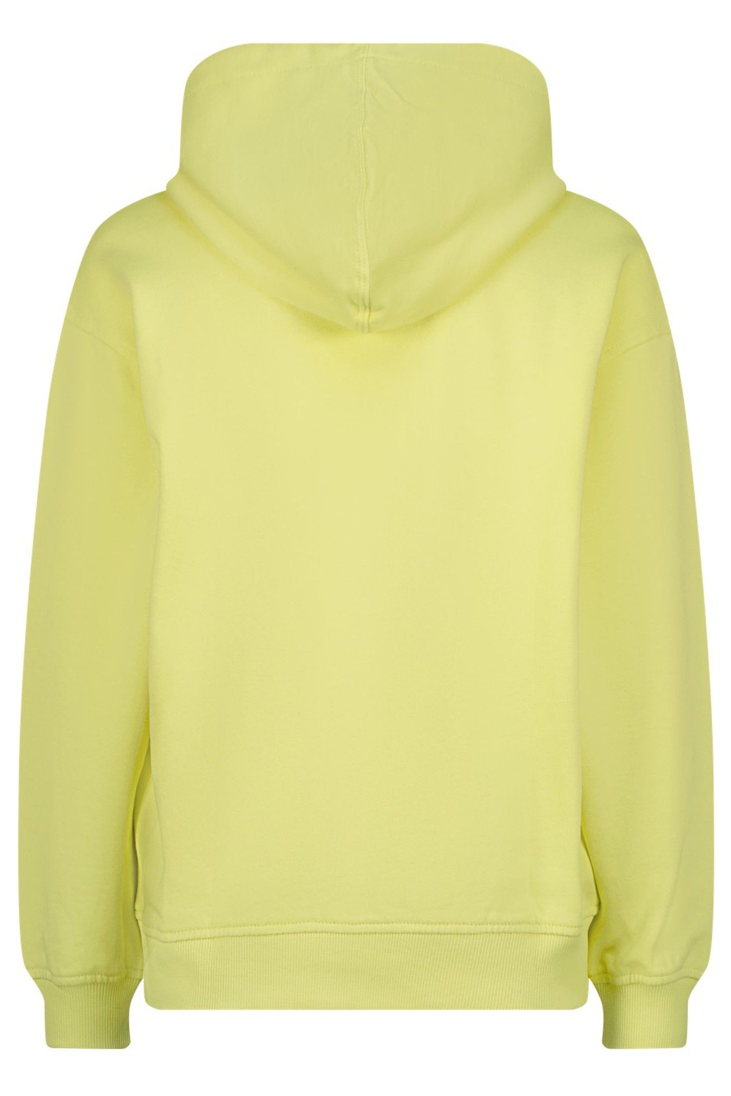 BOYS BASIC-HOODY SWEATER PALE LIME YELLOW 2