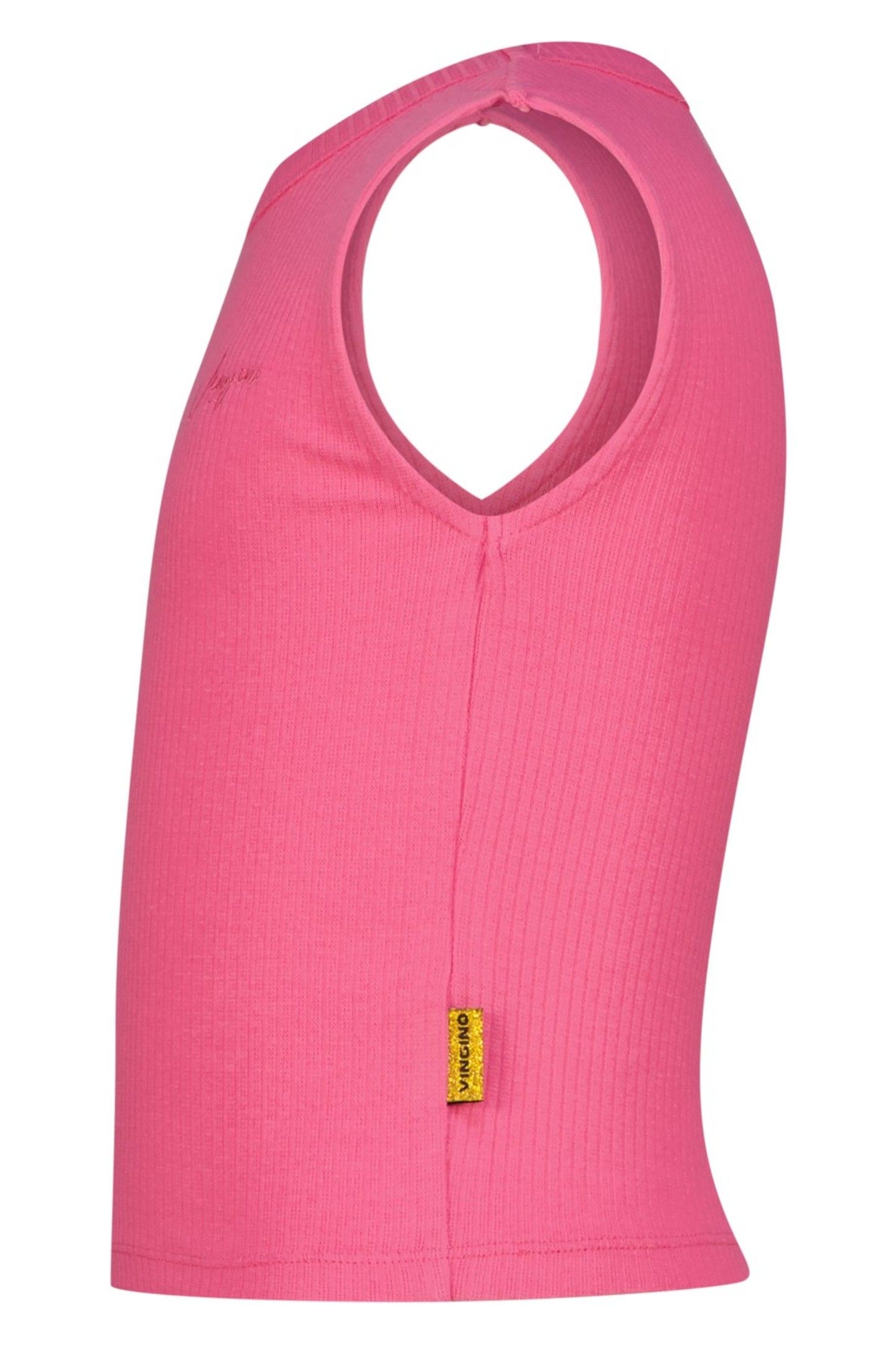GIRLS BASIC-CROP RIB TOP TOP SANGRIA SUNSET 3