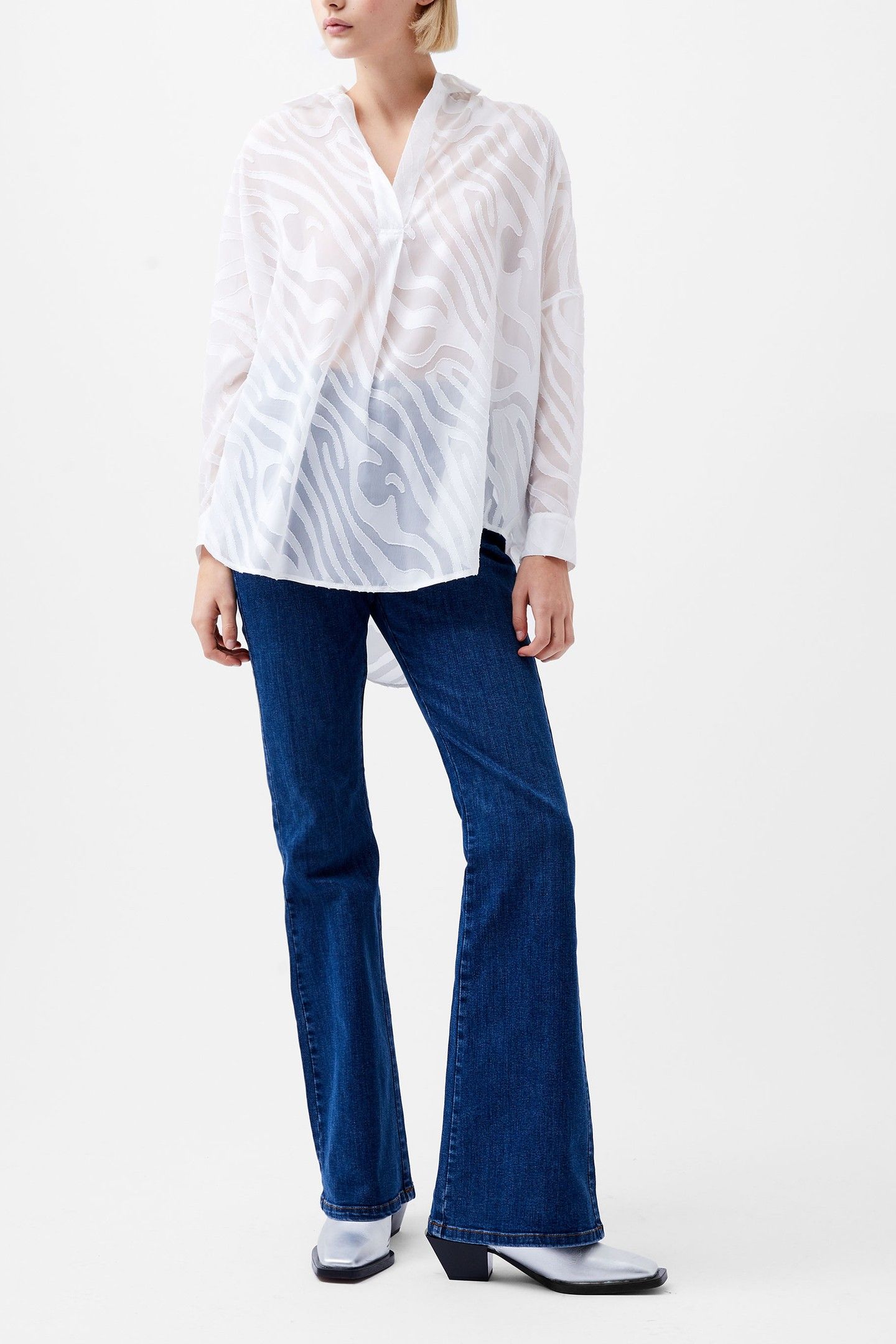 ZEBRA DEVORE POPOVER WINTER WHITE 1