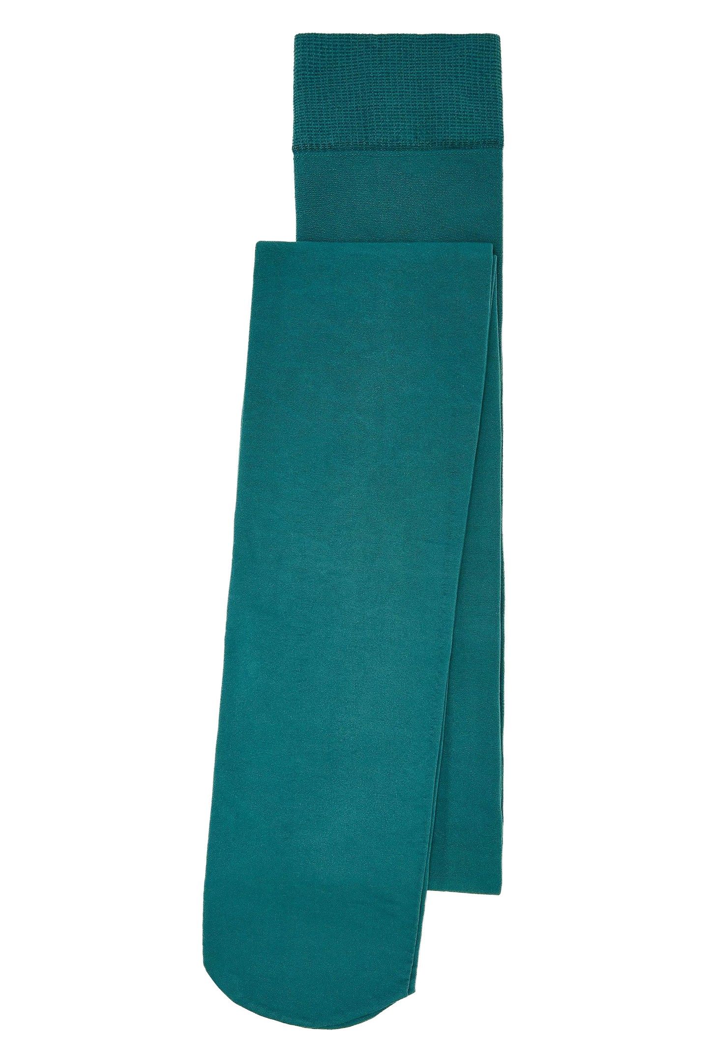 OLIVIA OPAQUE TIGHTS DARK TEAL 1