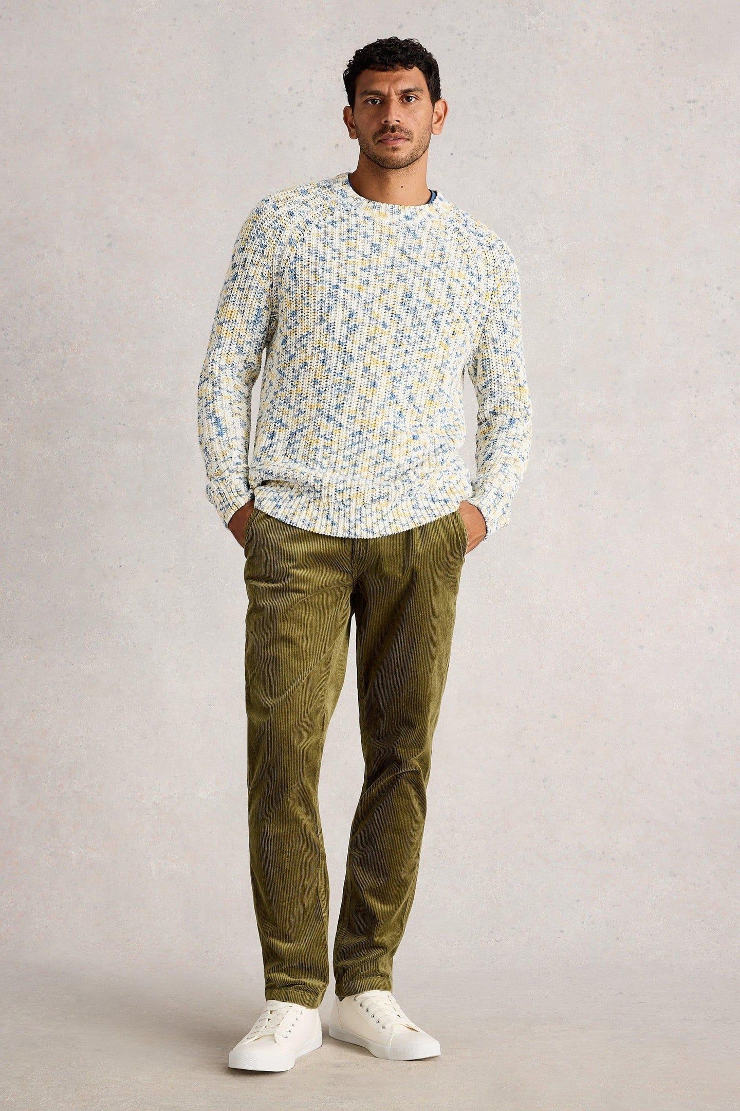 KIMBER CORD TROUSER KHAKI GREEN 1