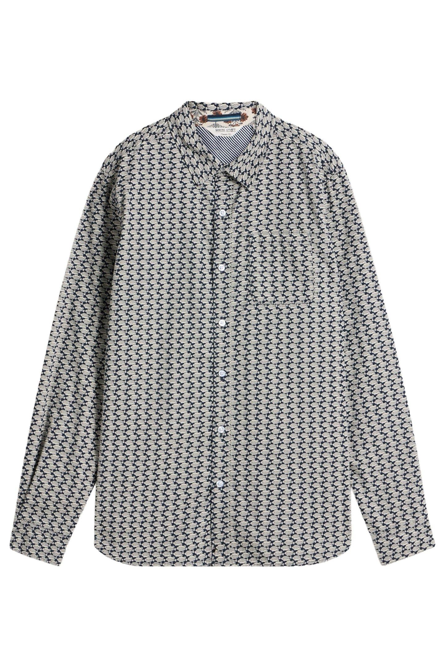 FISH PRINTED SHIRT NAVY MULTI 4