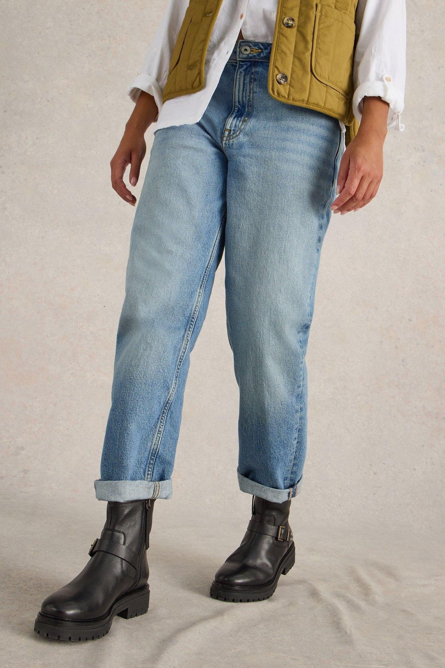 CHARLIE STRAIGHT JEAN MID DENIM 1