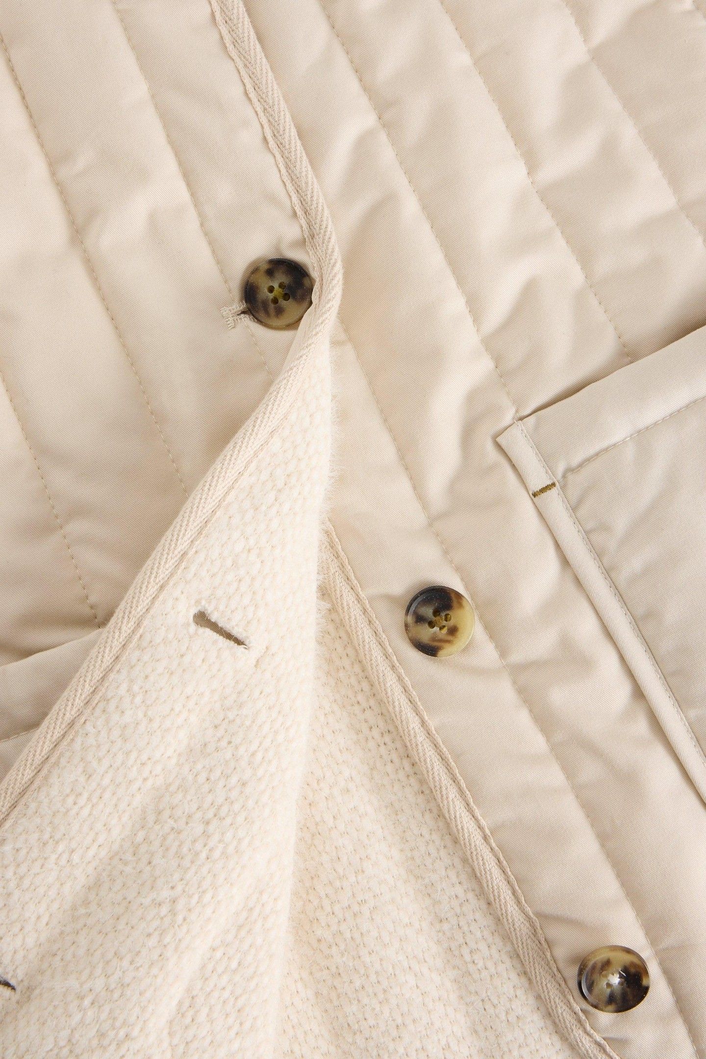 EMMA QUILTED GILET NATURAL WHITE 4