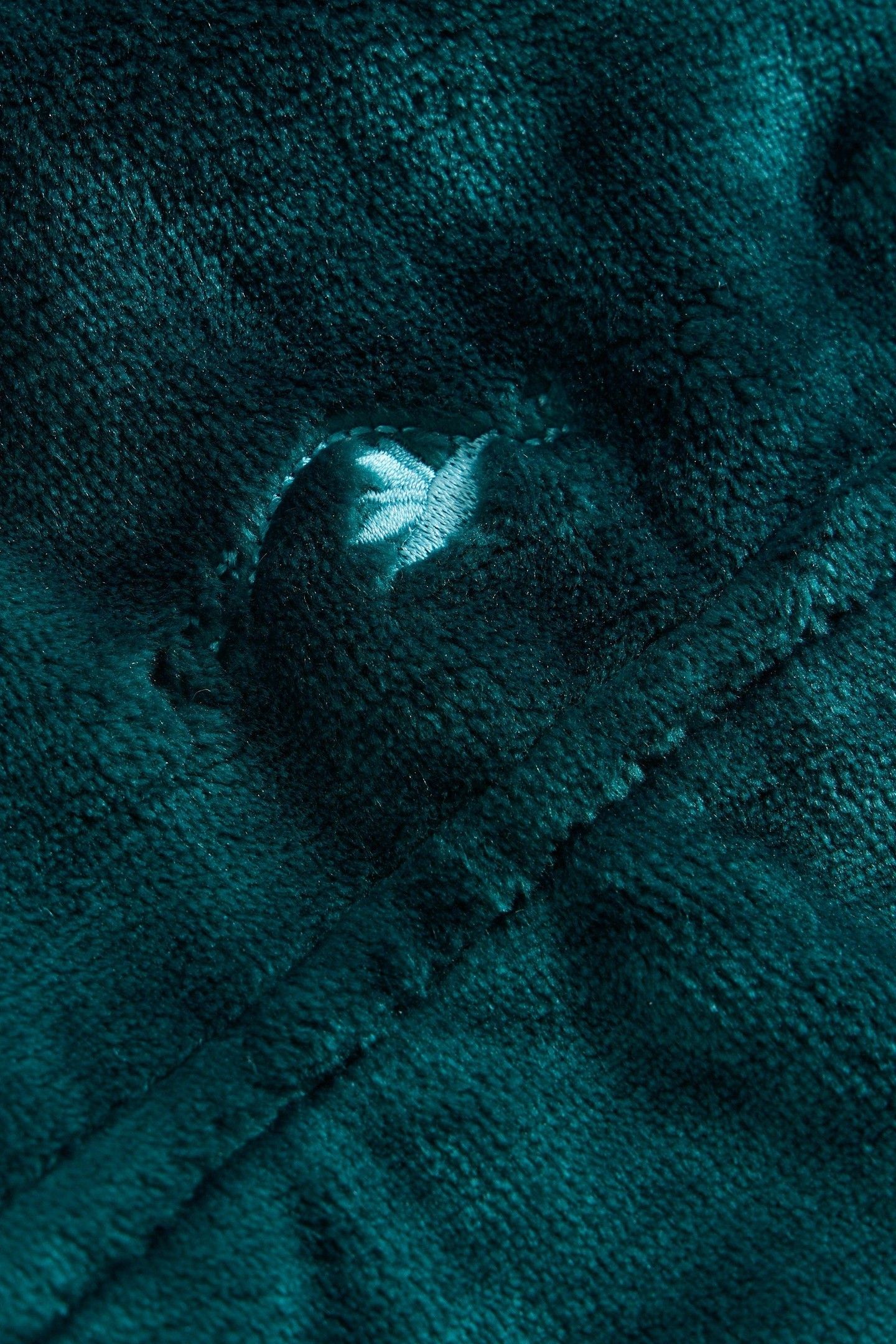CLOVER COSY DRESSING GOWN MID TEAL 5