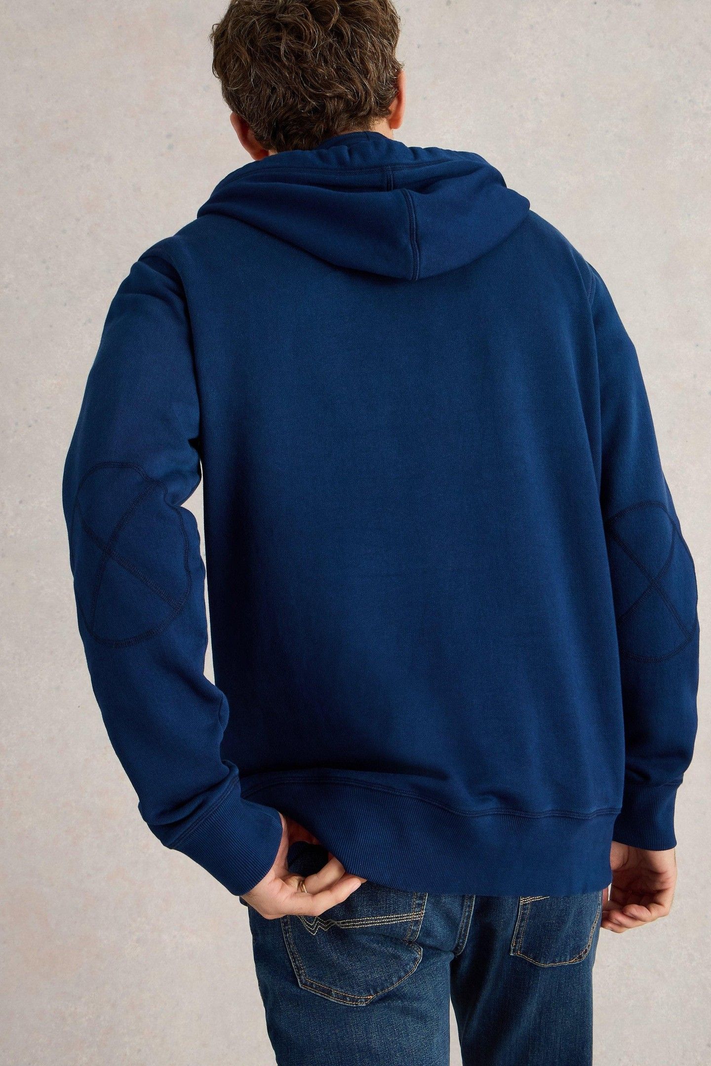 BRAMPTON OVERHEAD HOODIE MID BLUE 4