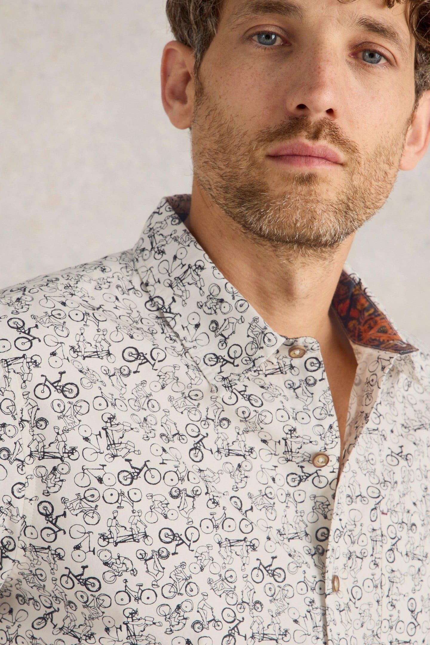 BIKE PRINTED SHIRT NATURAL MULTI 5