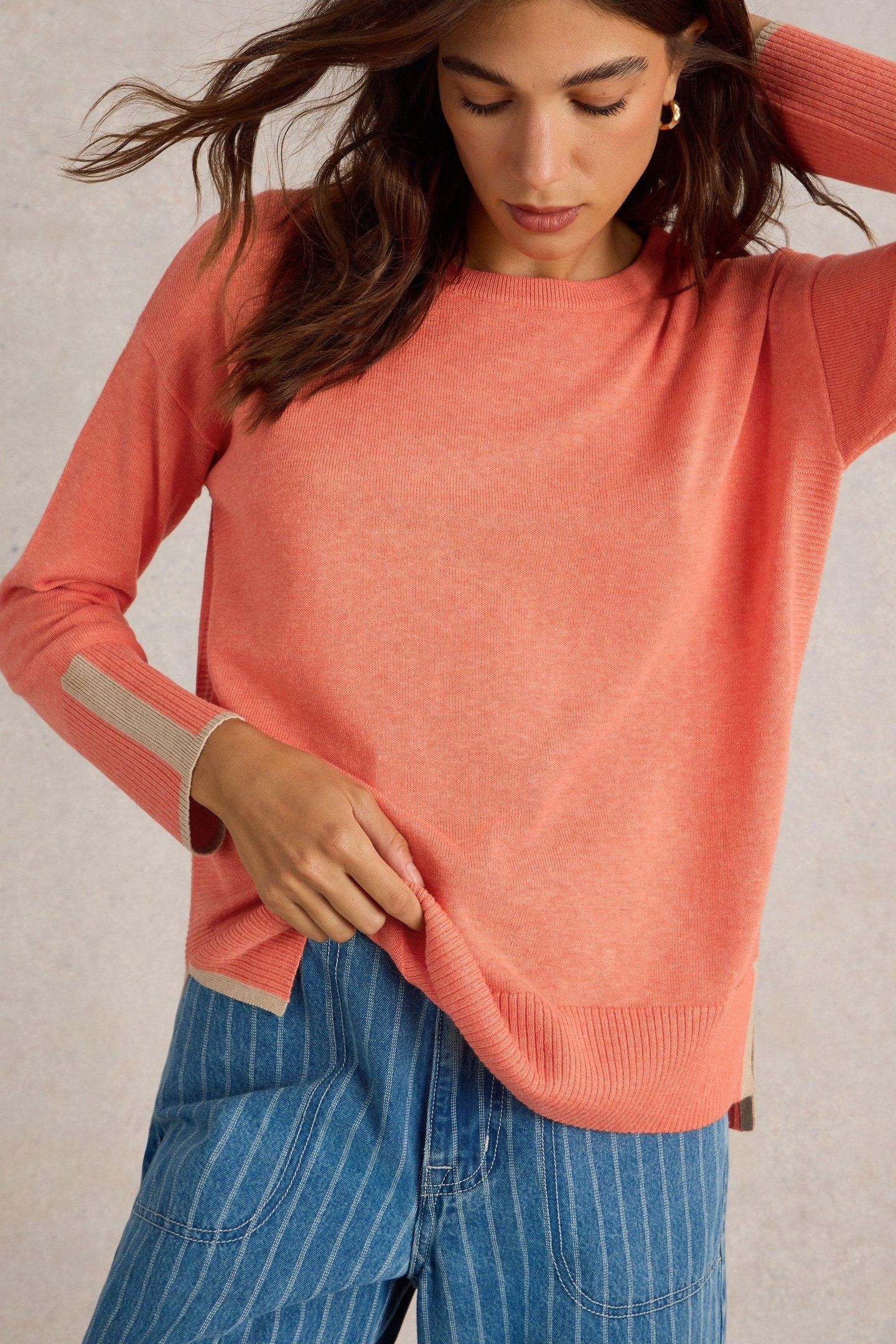 OLIVE JUMPER MID CORAL 1