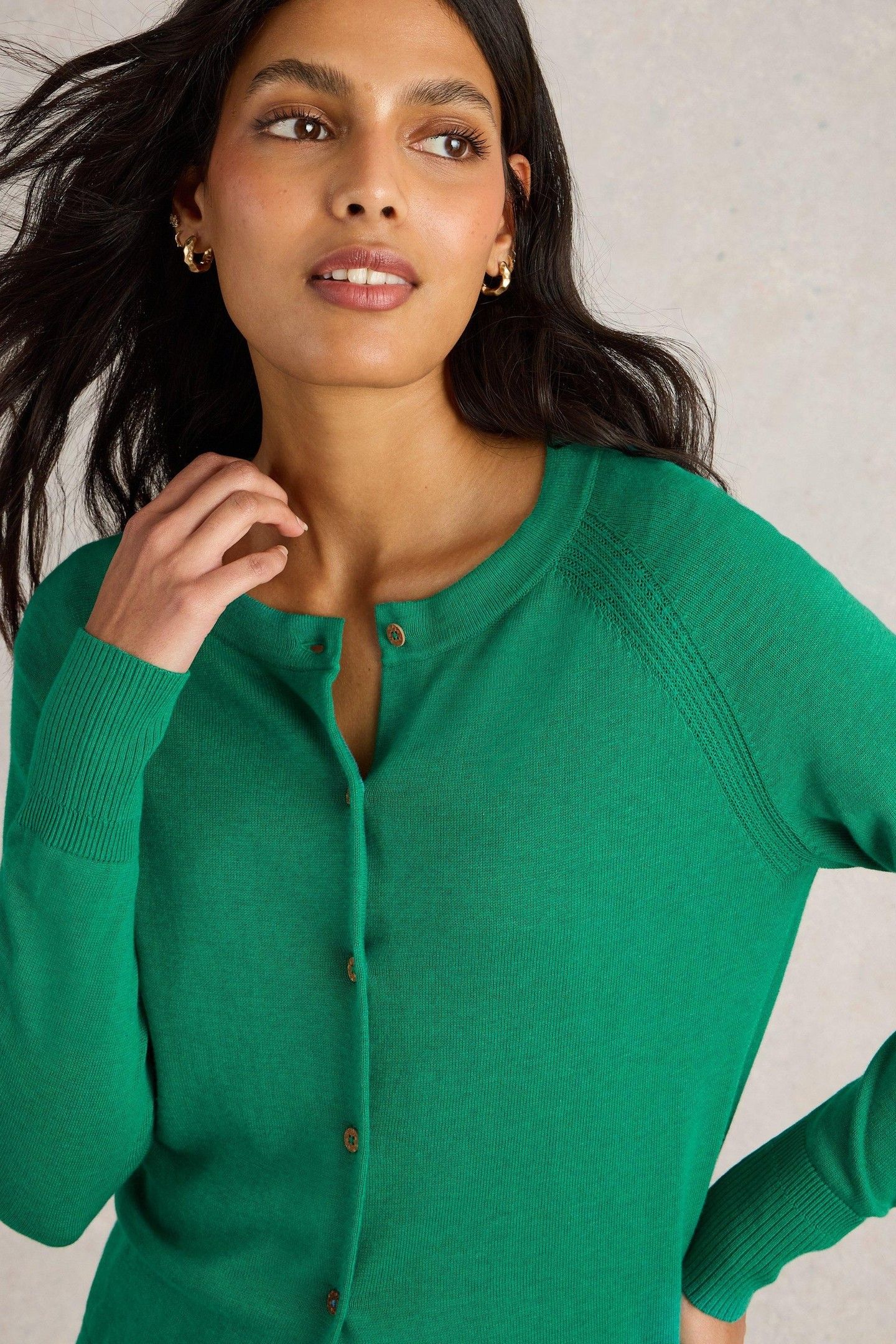 LULU CARDI BRIGHT GREEN 5