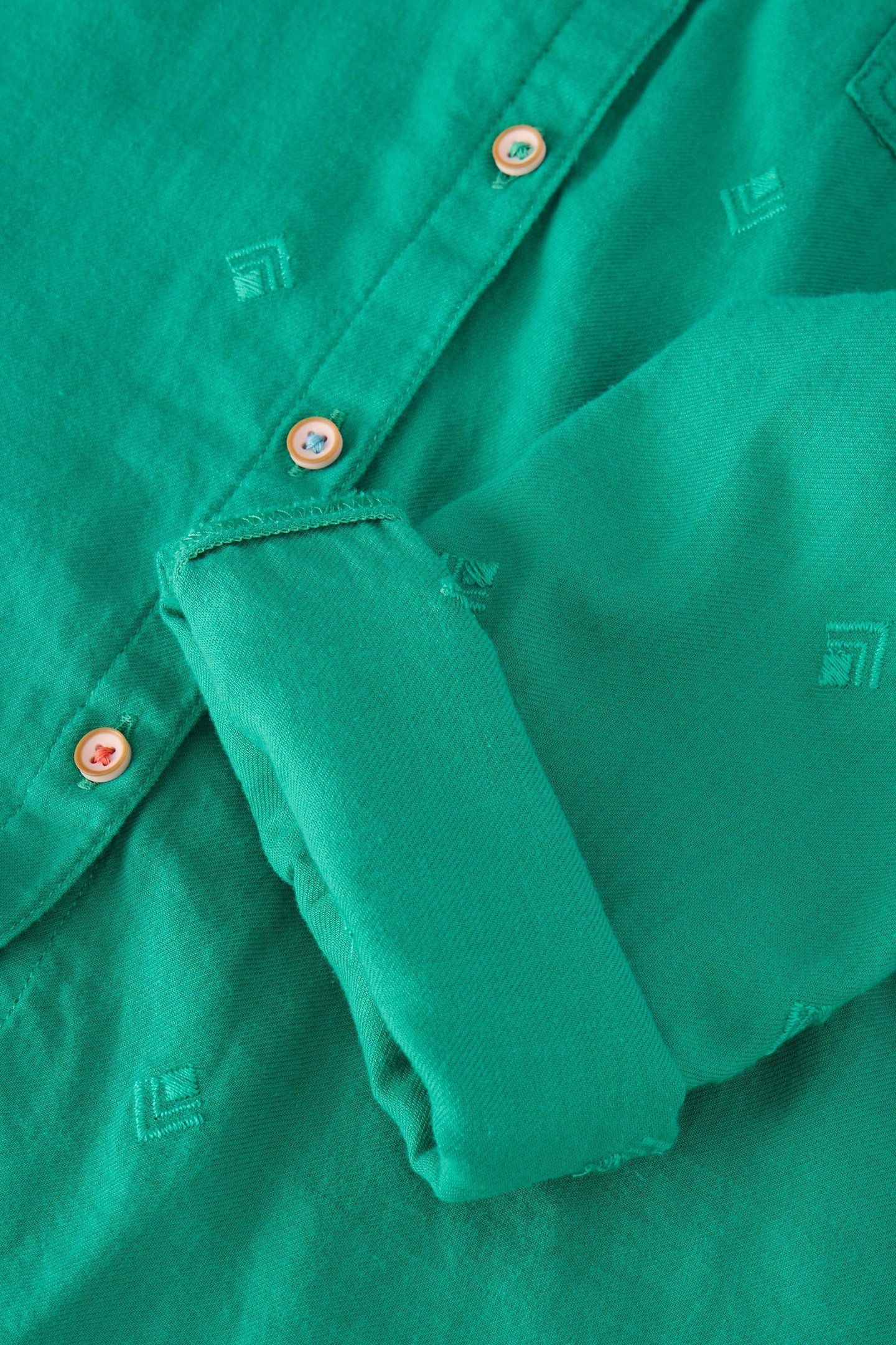 SOPHIE ORGANIC COTTON SHIRT BRIGHT GREEN 4