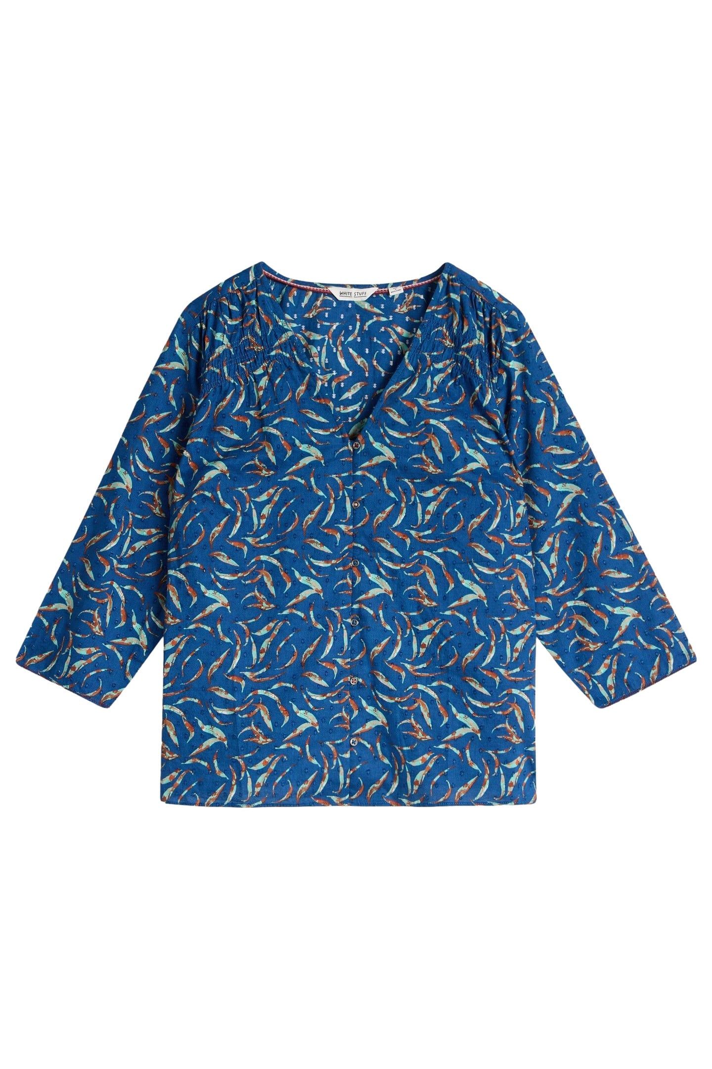 RAE ORGANIC COTTON TOP BLUE PRINT 4